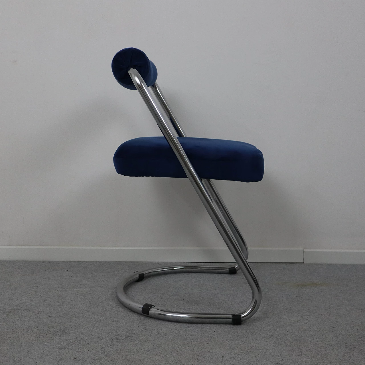 Coppia di sedie in acciaio cromato di Willy Rizzo, anni '70 4