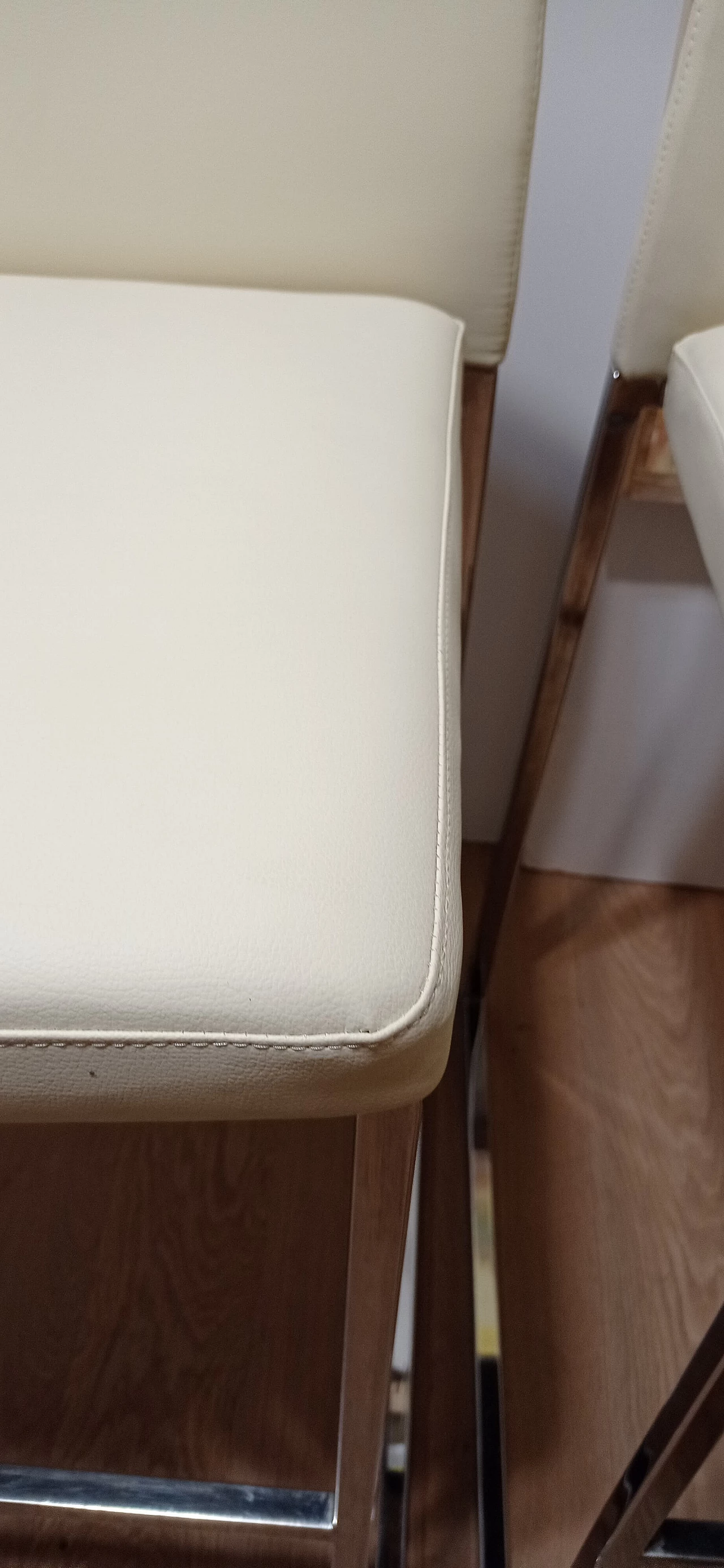 3 Sgabelli Brand 912 in pelle martellata beige di Martin Ballendat per Tonon 33