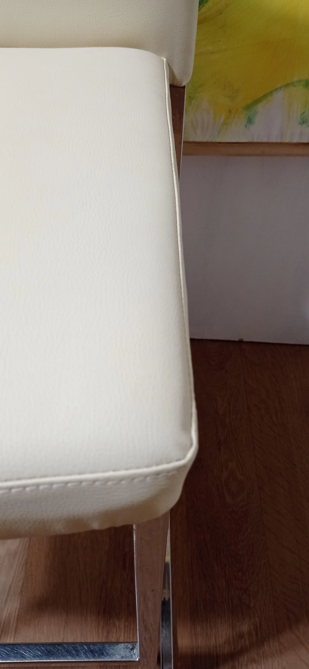 3 Sgabelli Brand 912 in pelle martellata beige di Martin Ballendat per Tonon 38