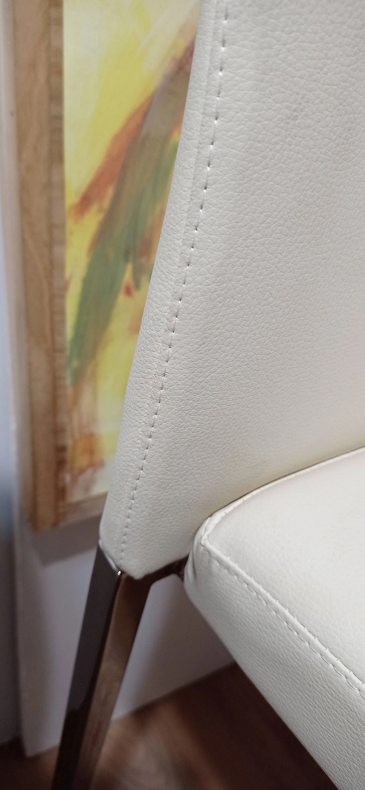 3 Sgabelli Brand 912 in pelle martellata beige di Martin Ballendat per Tonon 42