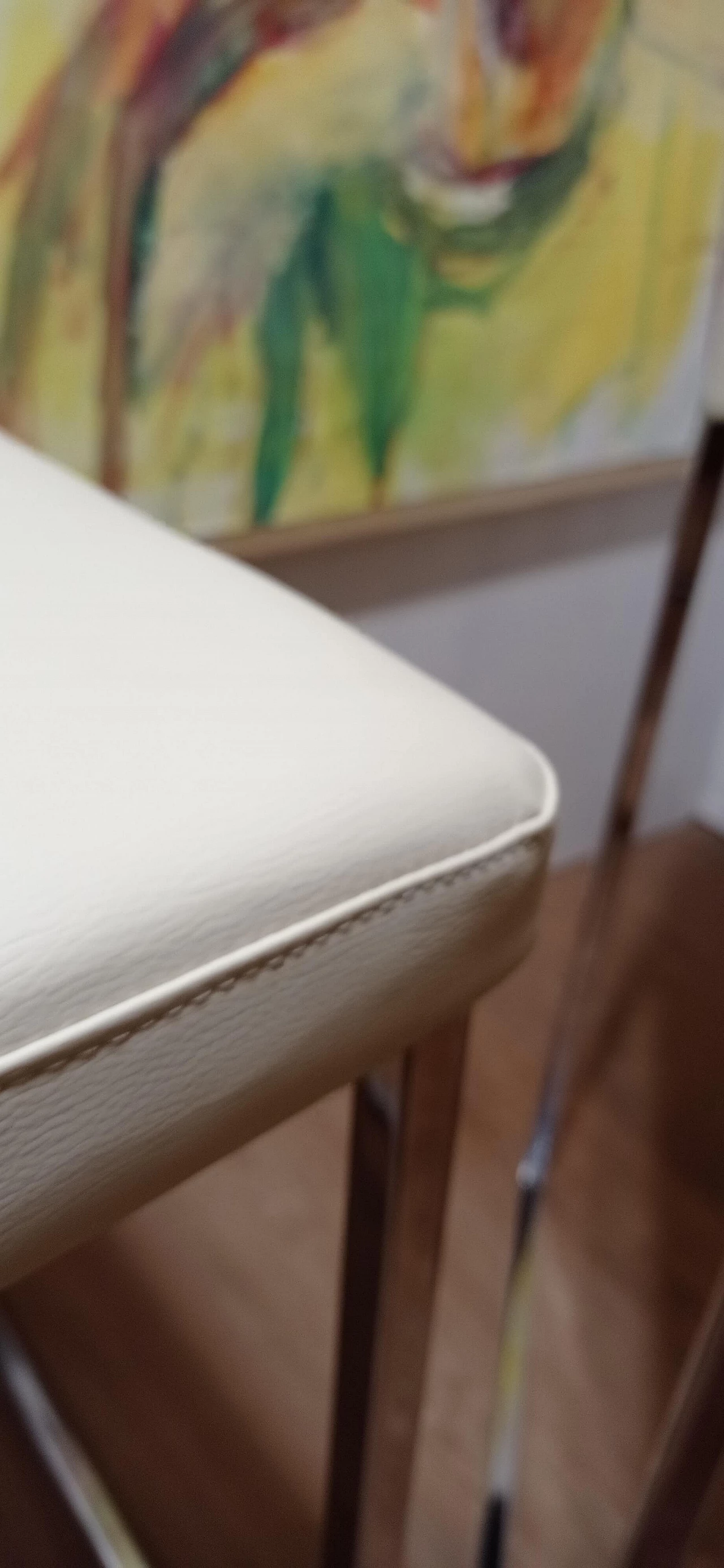 3 Sgabelli Brand 912 in pelle martellata beige di Martin Ballendat per Tonon 70