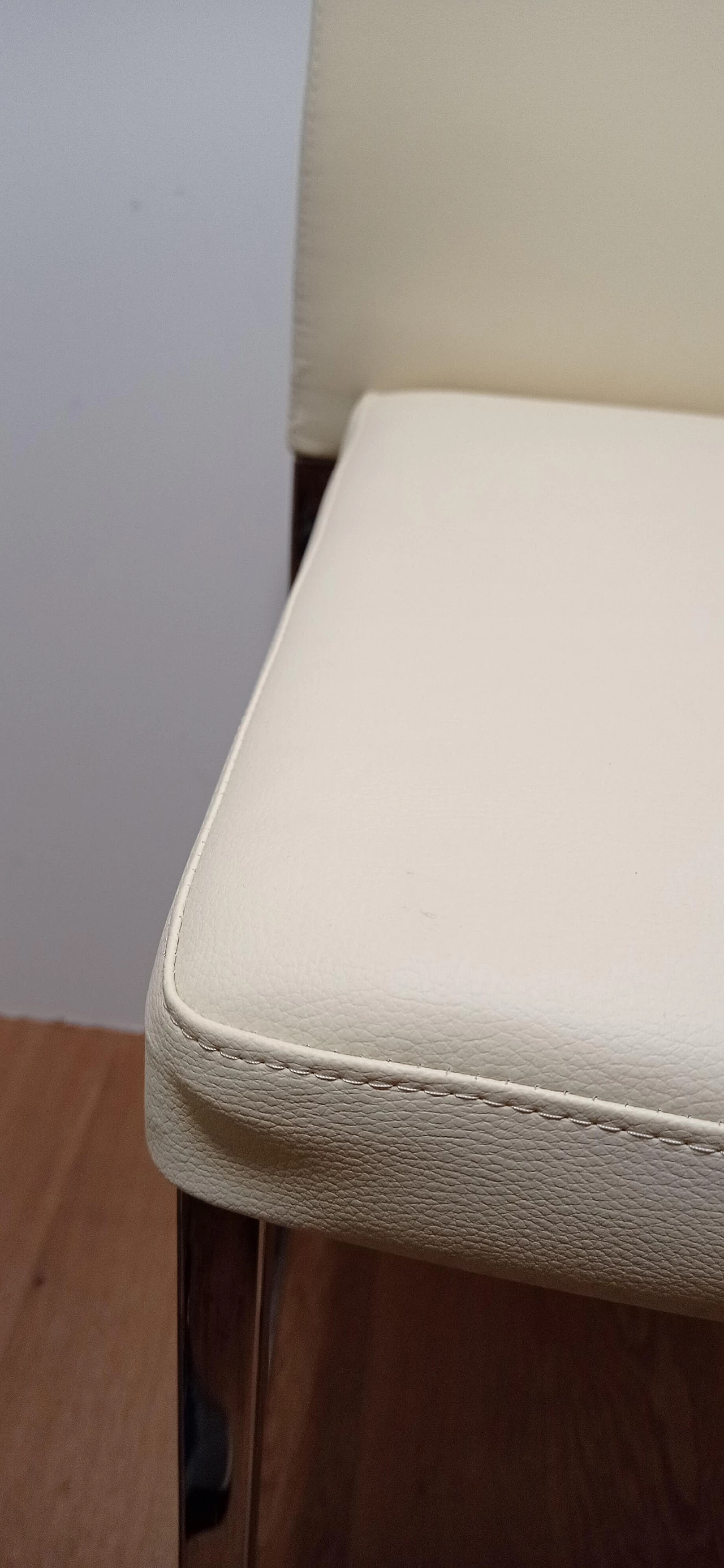 3 Sgabelli Brand 912 in pelle martellata beige di Martin Ballendat per Tonon 71