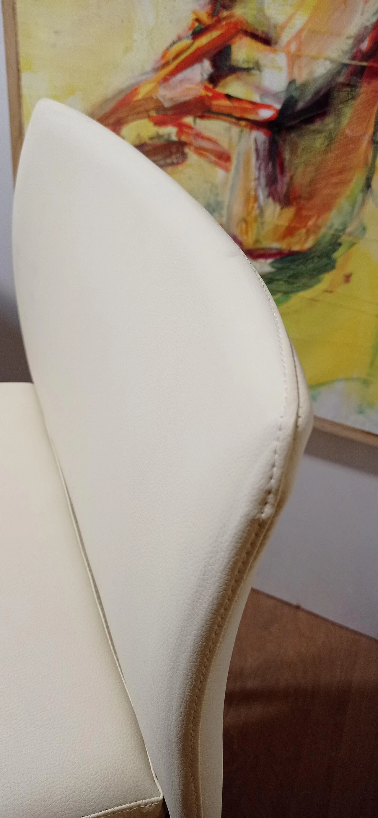 3 Sgabelli Brand 912 in pelle martellata beige di Martin Ballendat per Tonon 77