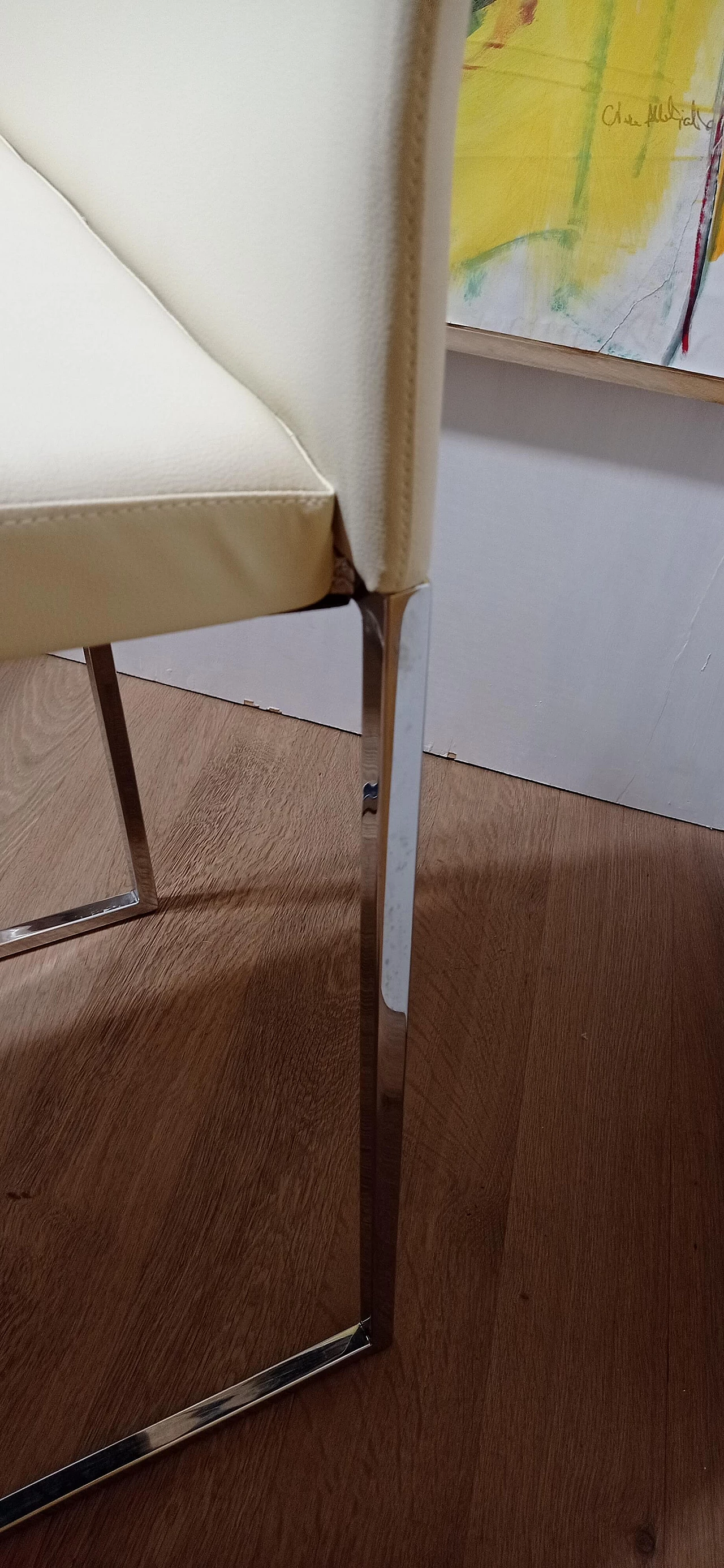 3 Sgabelli Brand 912 in pelle martellata beige di Martin Ballendat per Tonon 80