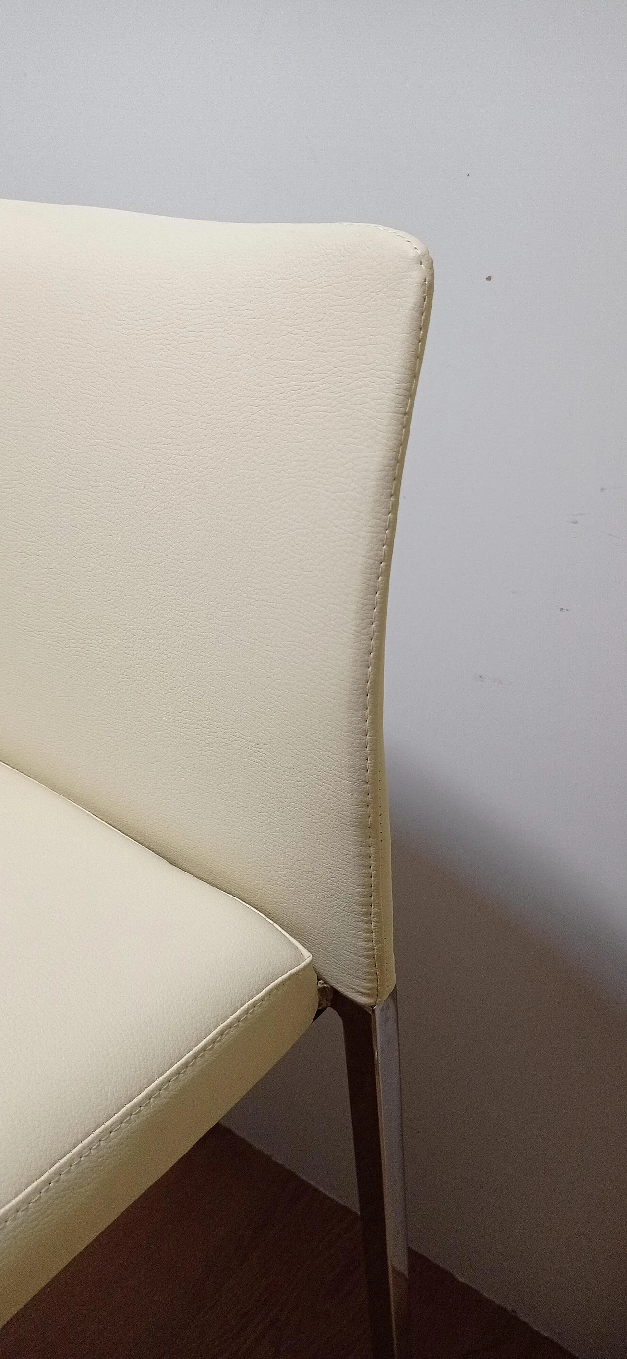 3 Sgabelli Brand 912 in pelle martellata beige di Martin Ballendat per Tonon 84