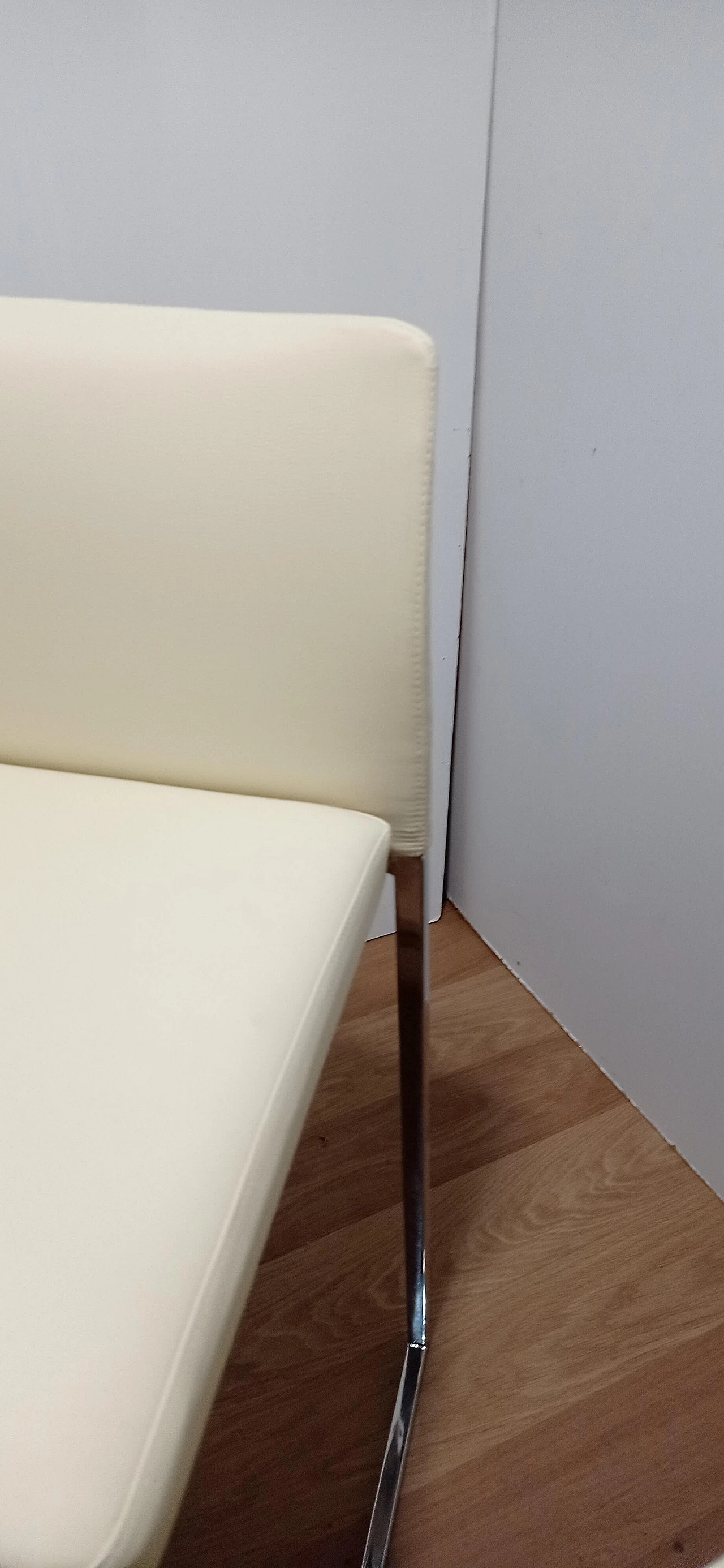 3 Sgabelli Brand 912 in pelle martellata beige di Martin Ballendat per Tonon 85