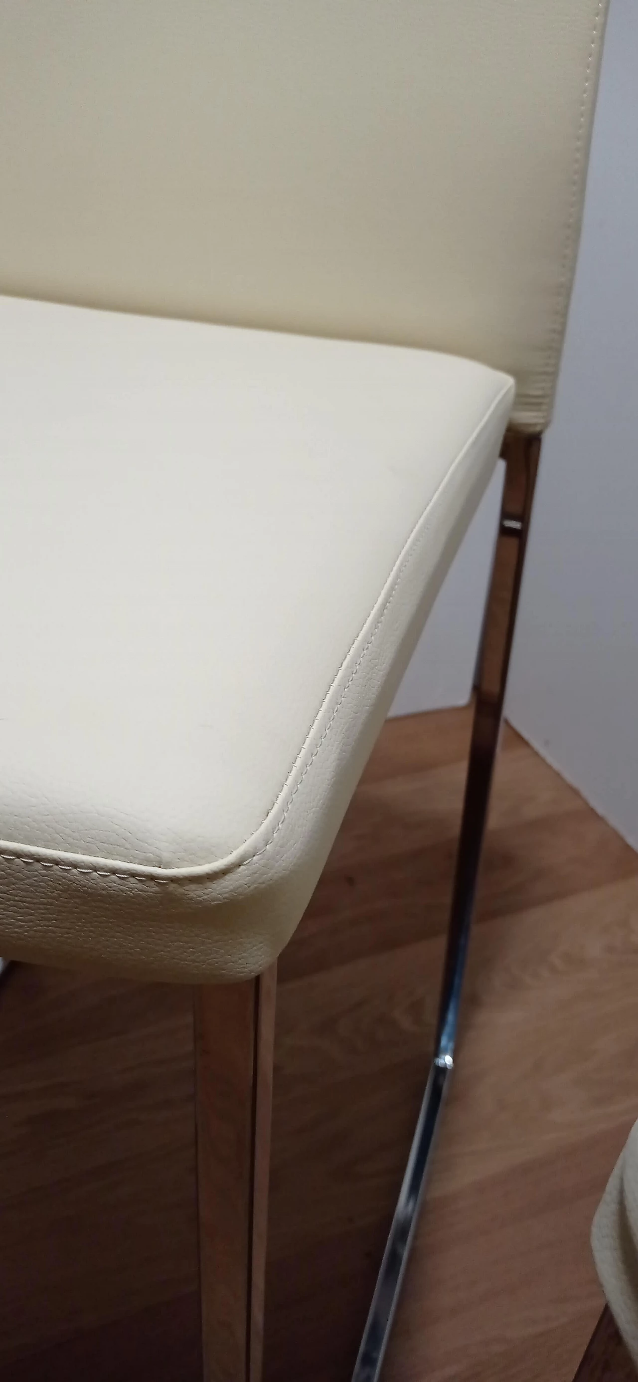 3 Sgabelli Brand 912 in pelle martellata beige di Martin Ballendat per Tonon 87