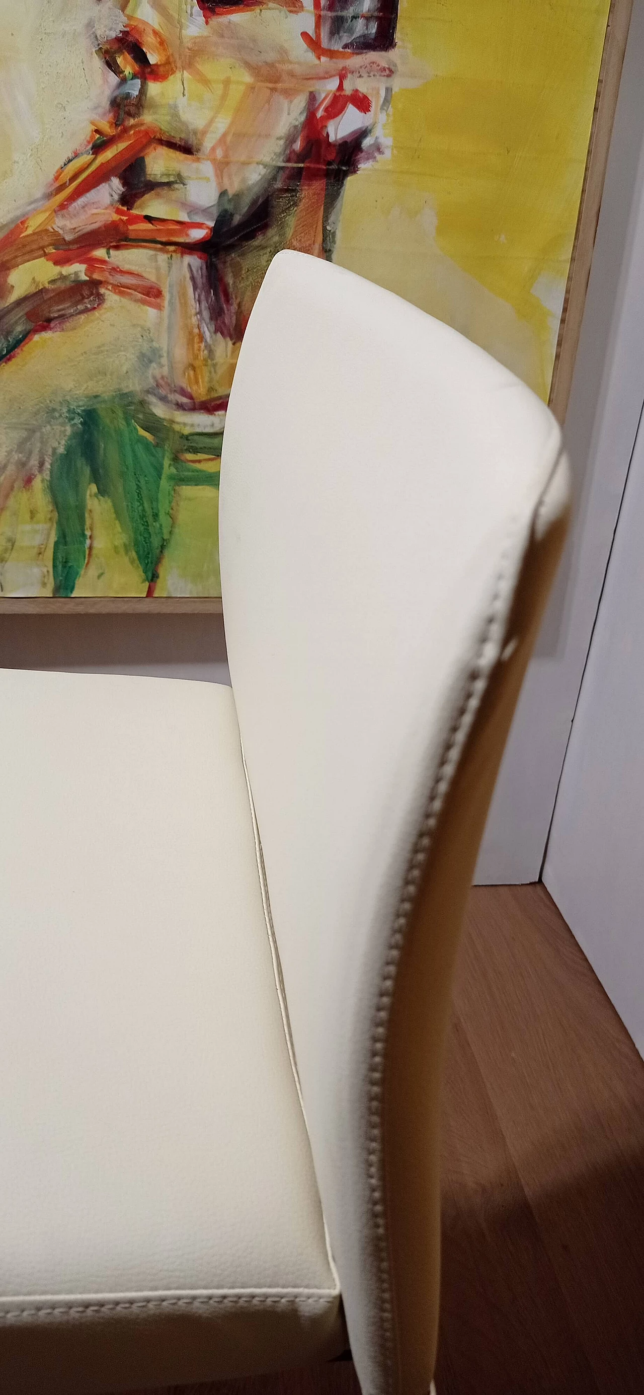 3 Sgabelli Brand 912 in pelle martellata beige di Martin Ballendat per Tonon 103