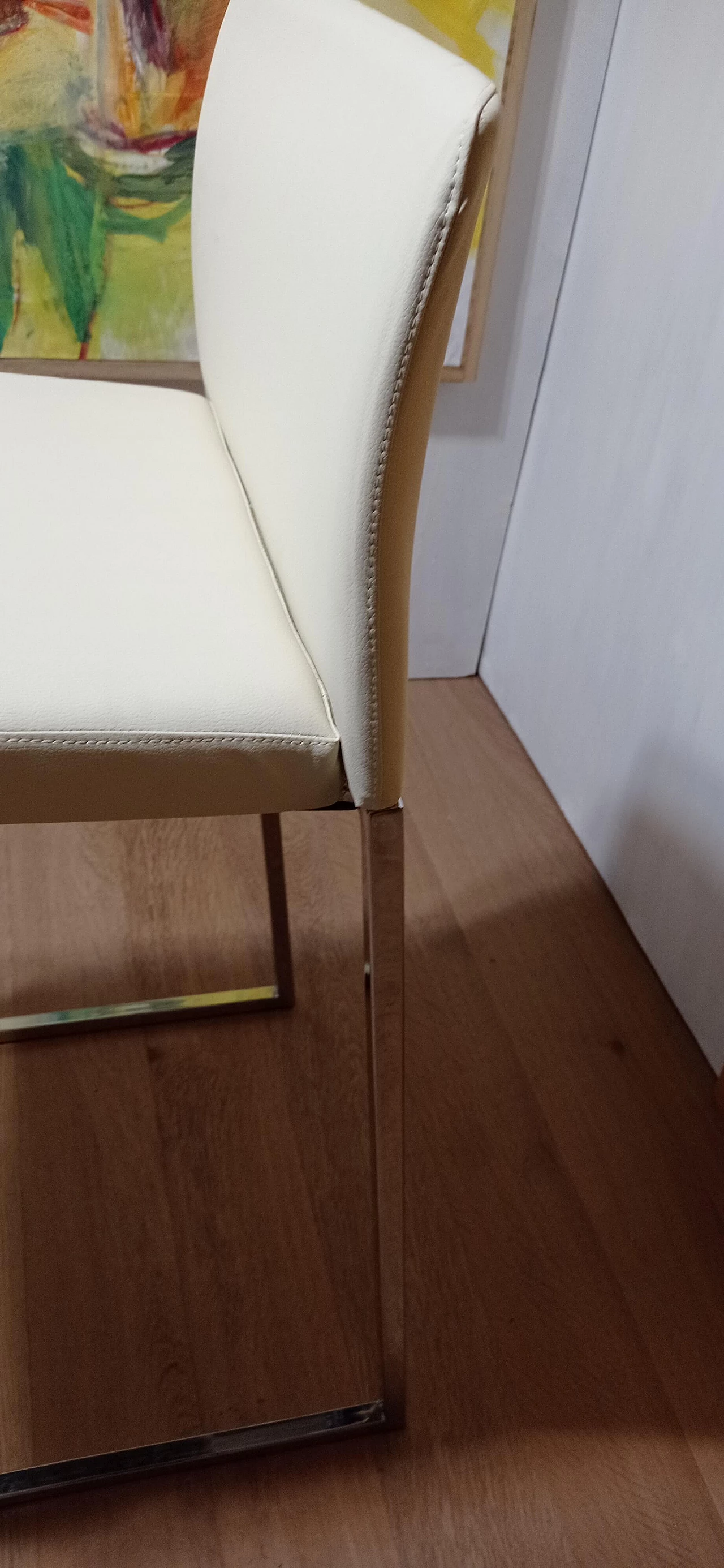 3 Sgabelli Brand 912 in pelle martellata beige di Martin Ballendat per Tonon 106