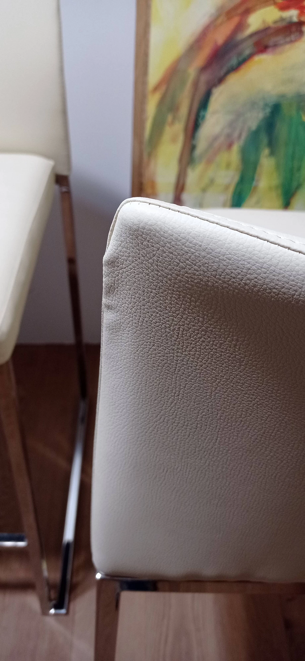 3 Sgabelli Brand 912 in pelle martellata beige di Martin Ballendat per Tonon 110