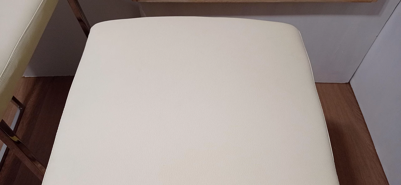 3 Sgabelli Brand 912 in pelle martellata beige di Martin Ballendat per Tonon 116