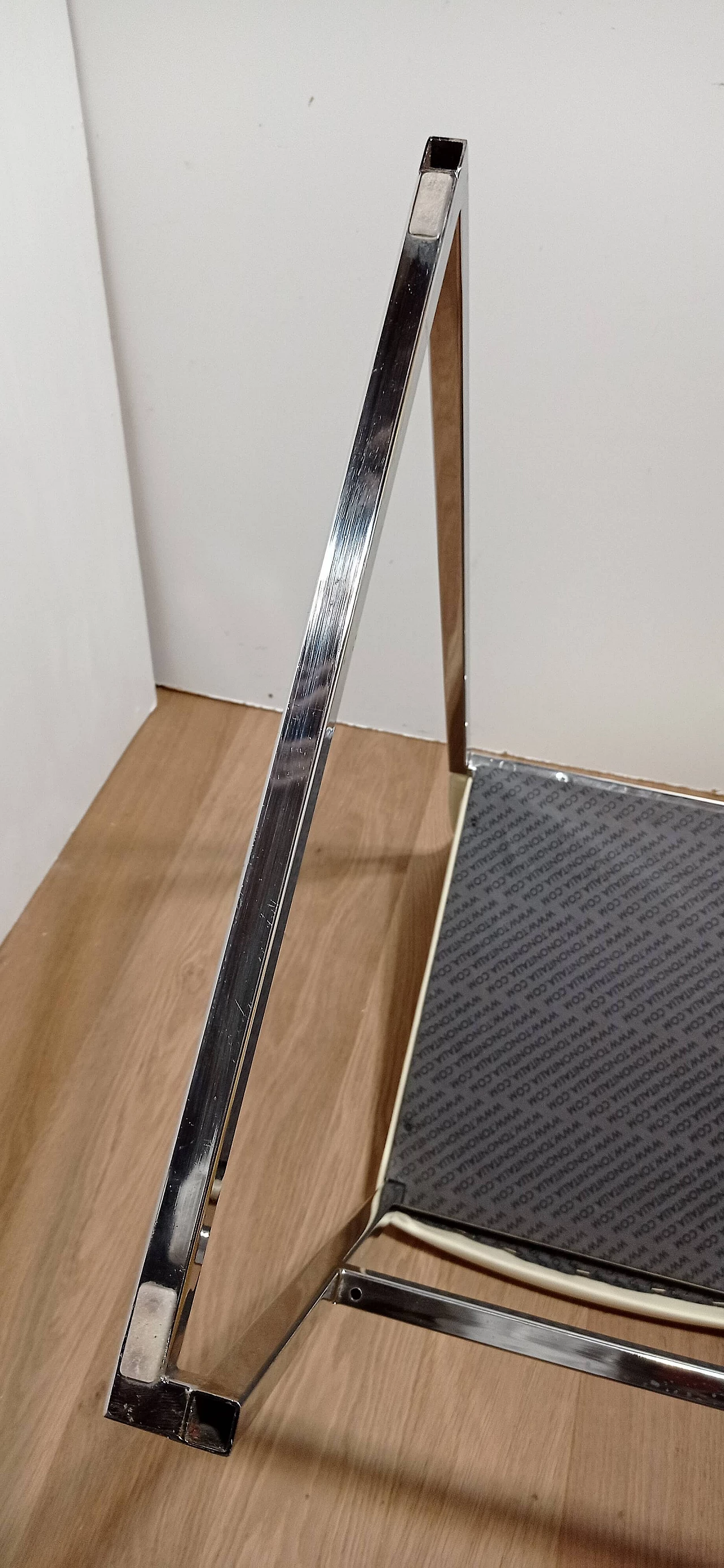 3 Sgabelli Brand 912 in pelle martellata beige di Martin Ballendat per Tonon 135