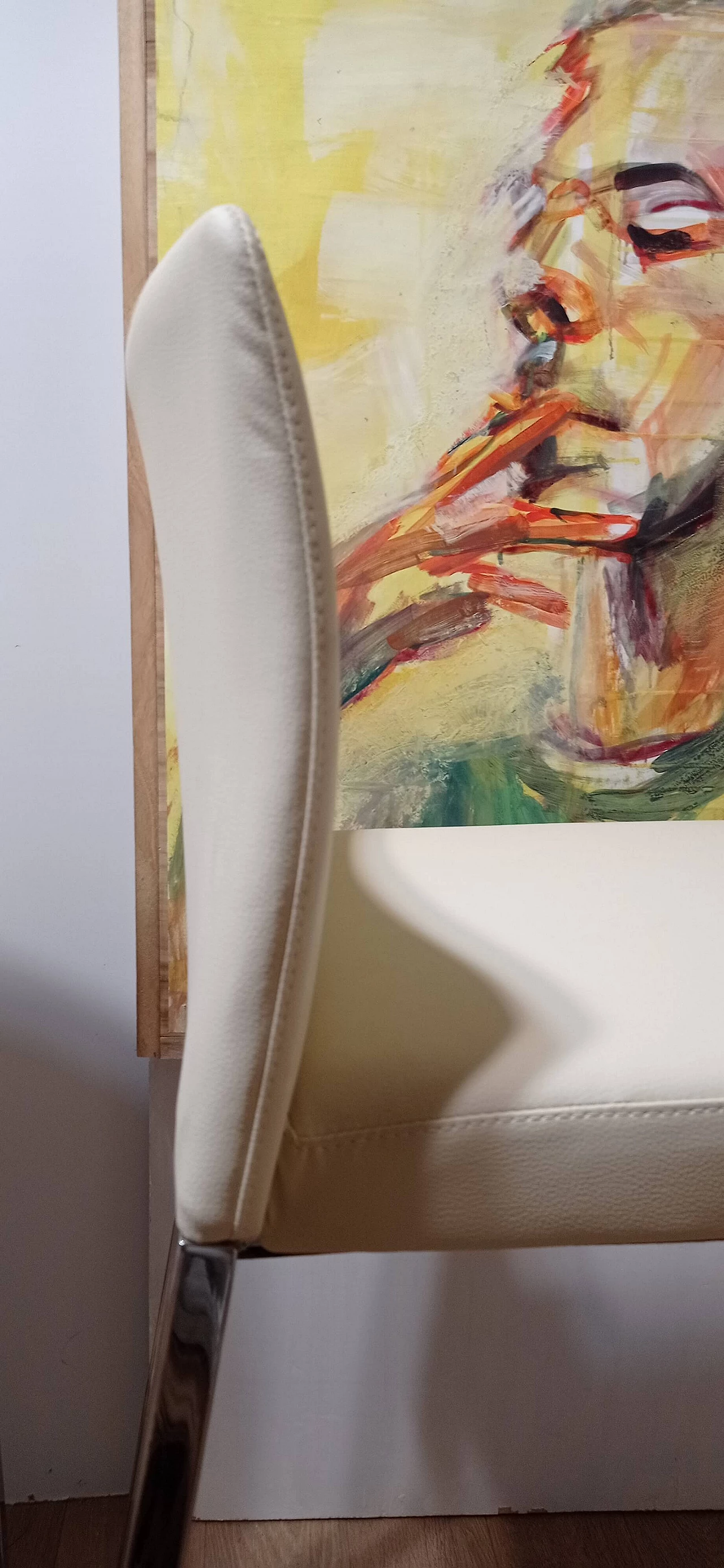 3 Sgabelli Brand 912 in pelle martellata beige di Martin Ballendat per Tonon 143