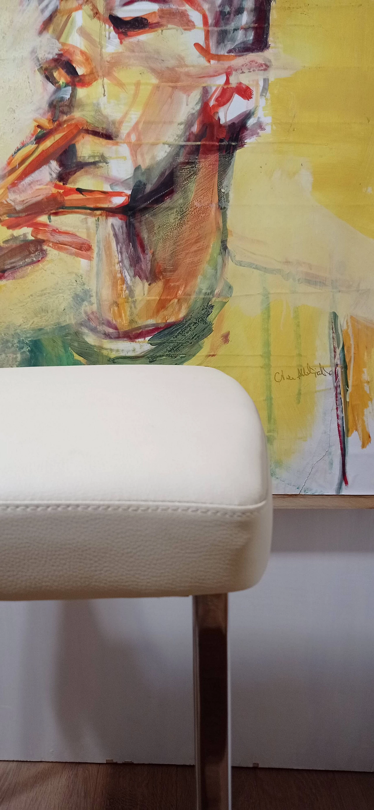 3 Sgabelli Brand 912 in pelle martellata beige di Martin Ballendat per Tonon 144