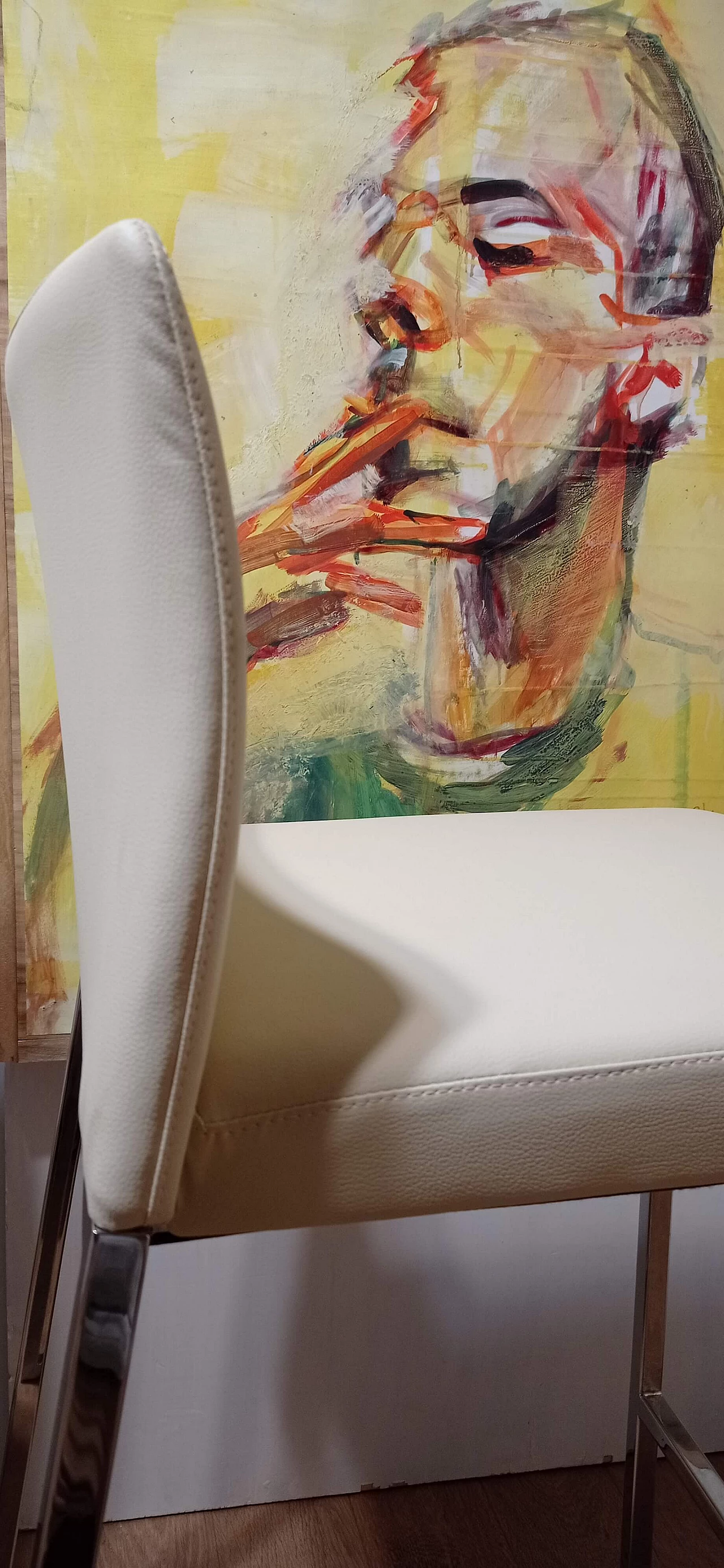 3 Sgabelli Brand 912 in pelle martellata beige di Martin Ballendat per Tonon 146