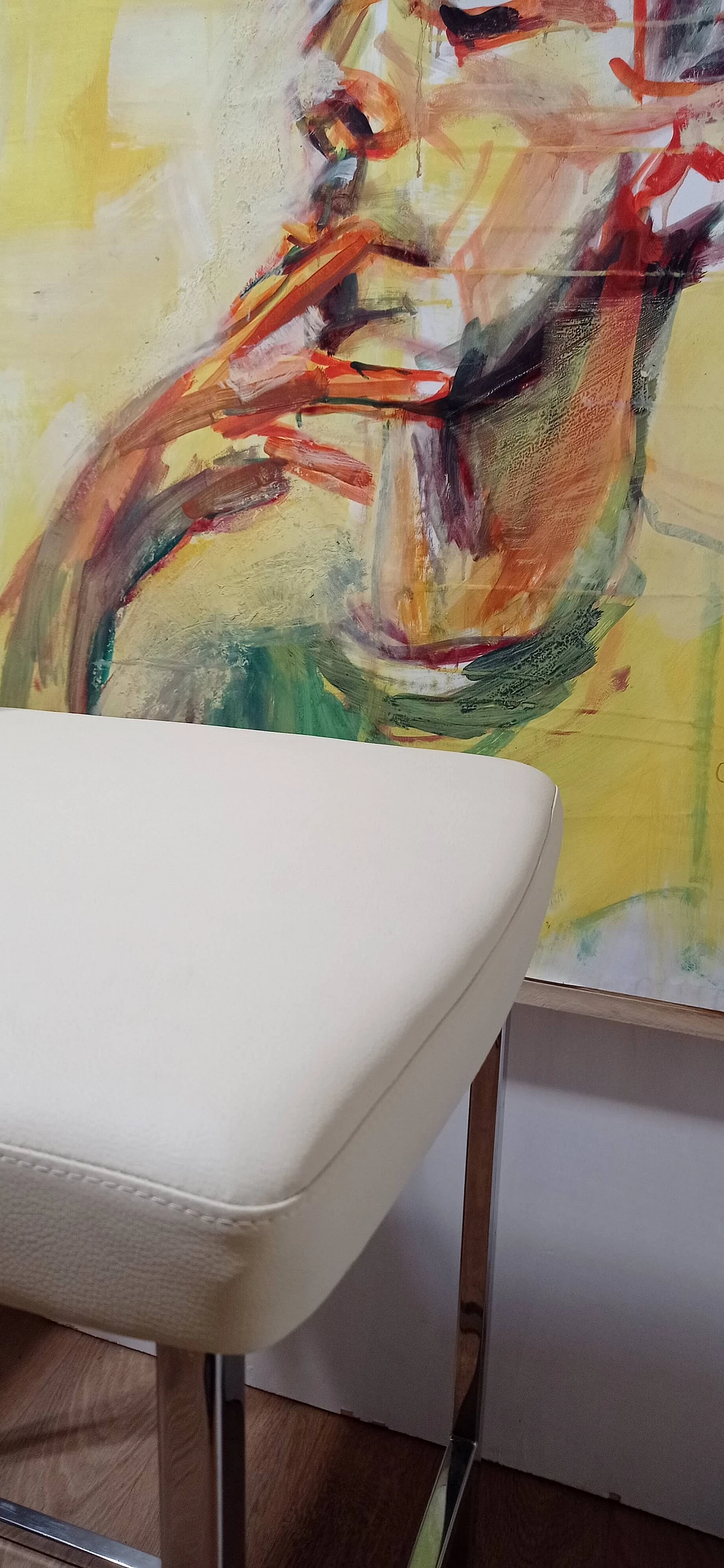 3 Sgabelli Brand 912 in pelle martellata beige di Martin Ballendat per Tonon 152