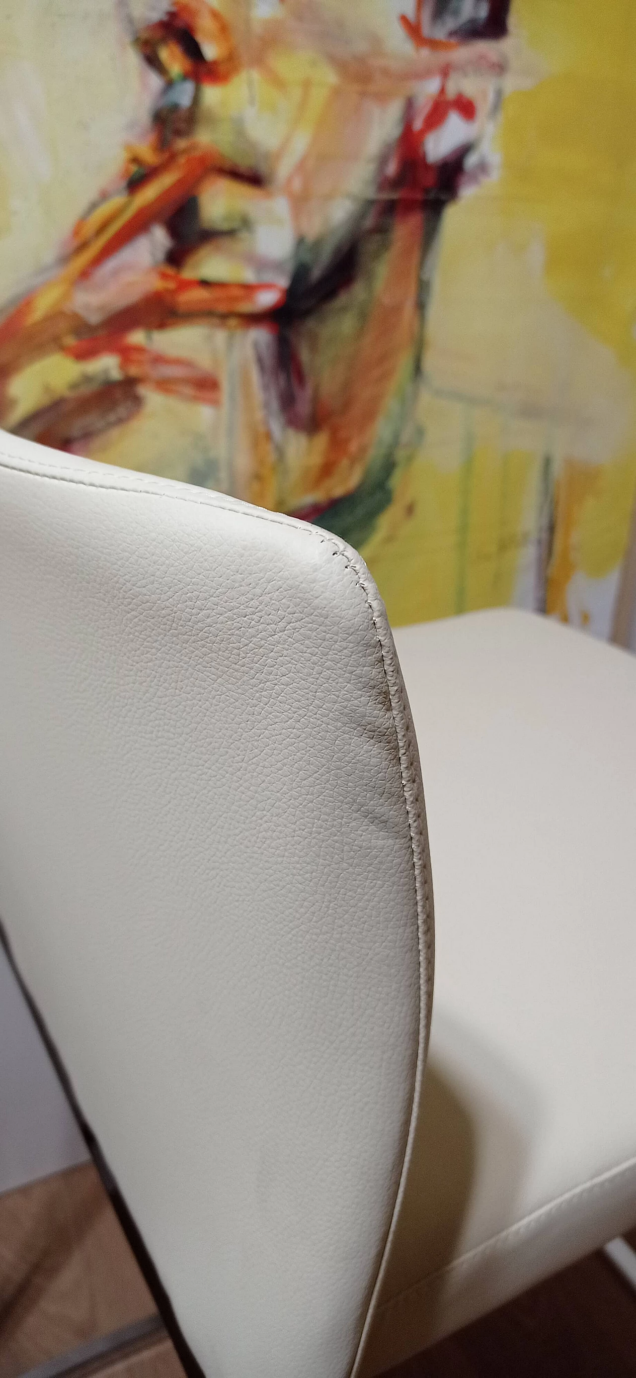 3 Sgabelli Brand 912 in pelle martellata beige di Martin Ballendat per Tonon 167