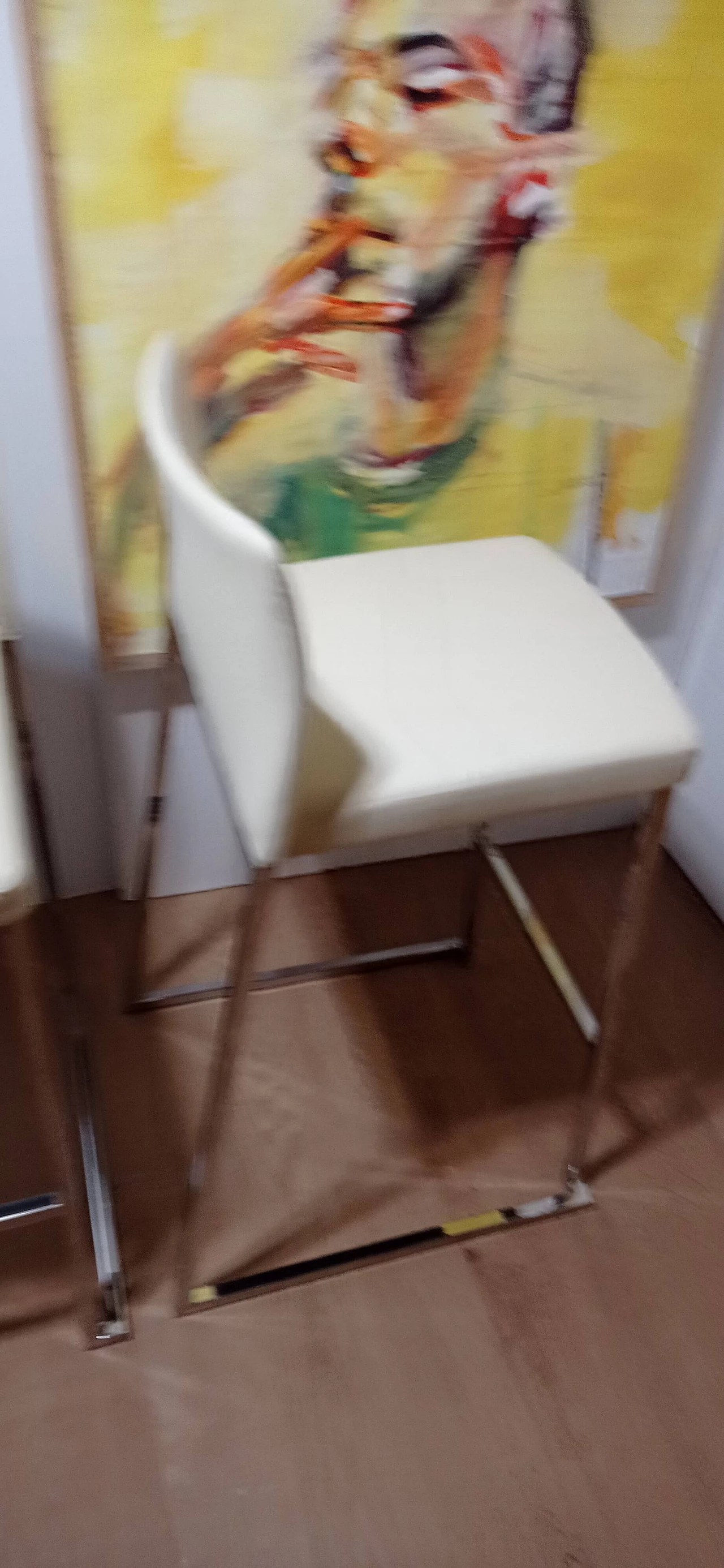 3 Sgabelli Brand 912 in pelle martellata beige di Martin Ballendat per Tonon 171