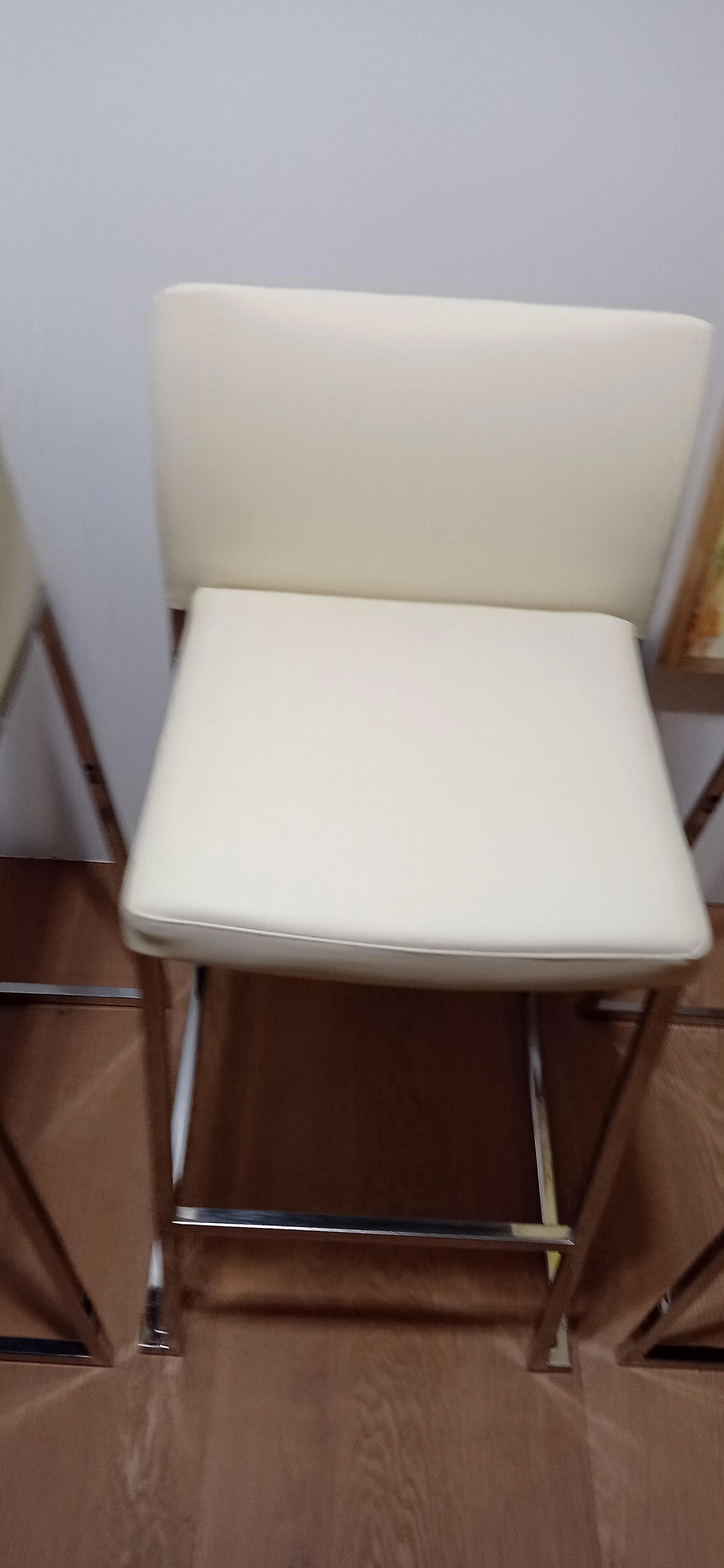 3 Sgabelli Brand 912 in pelle martellata beige di Martin Ballendat per Tonon 172