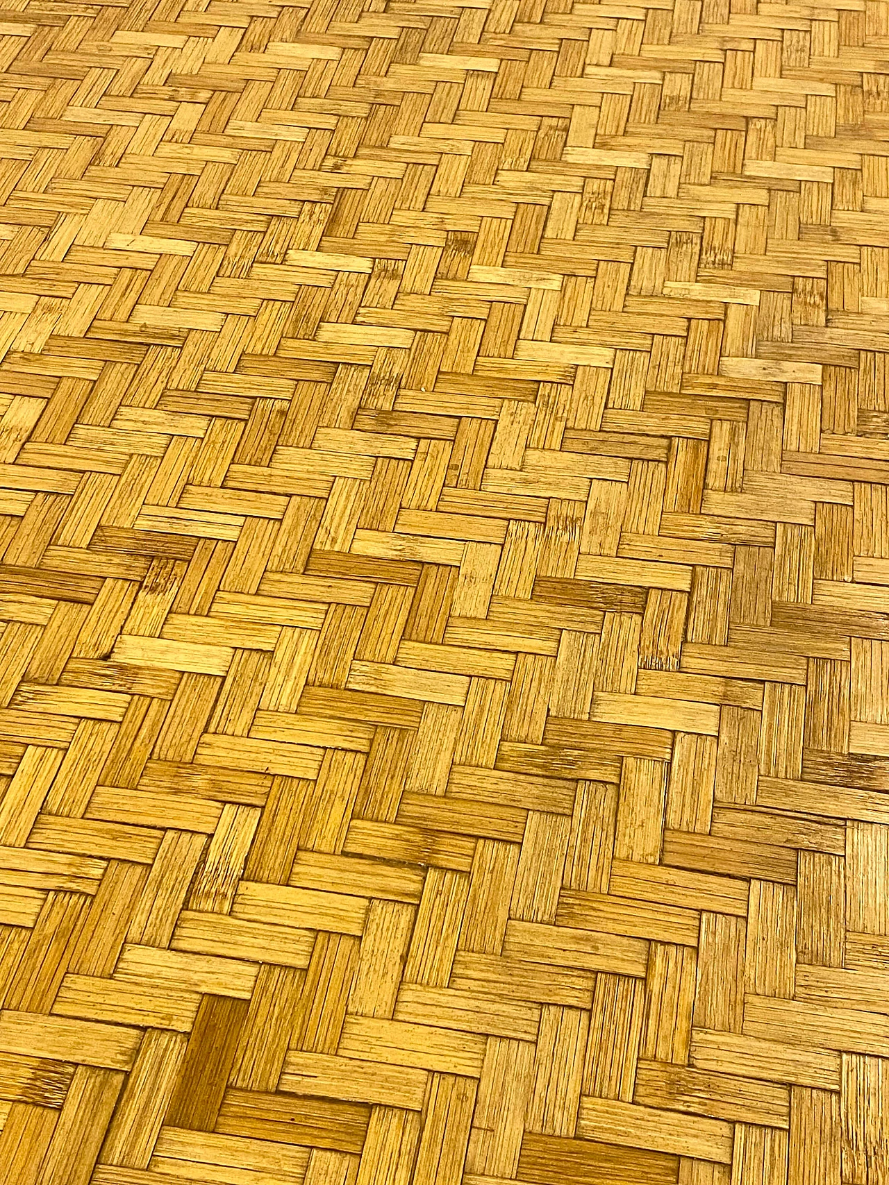 Bamboo and wicker table, 1970s 8