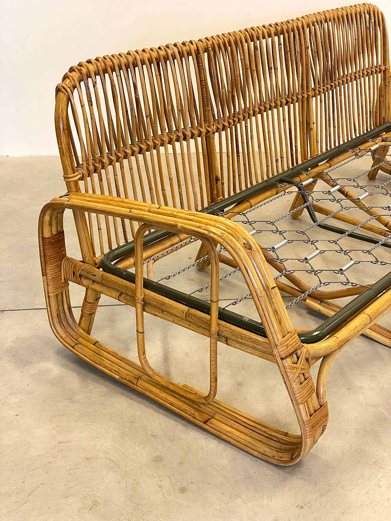 Bamboo sofa, 1970s 12