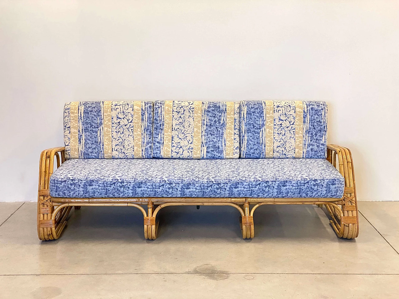 Bamboo sofa, 1970s 16