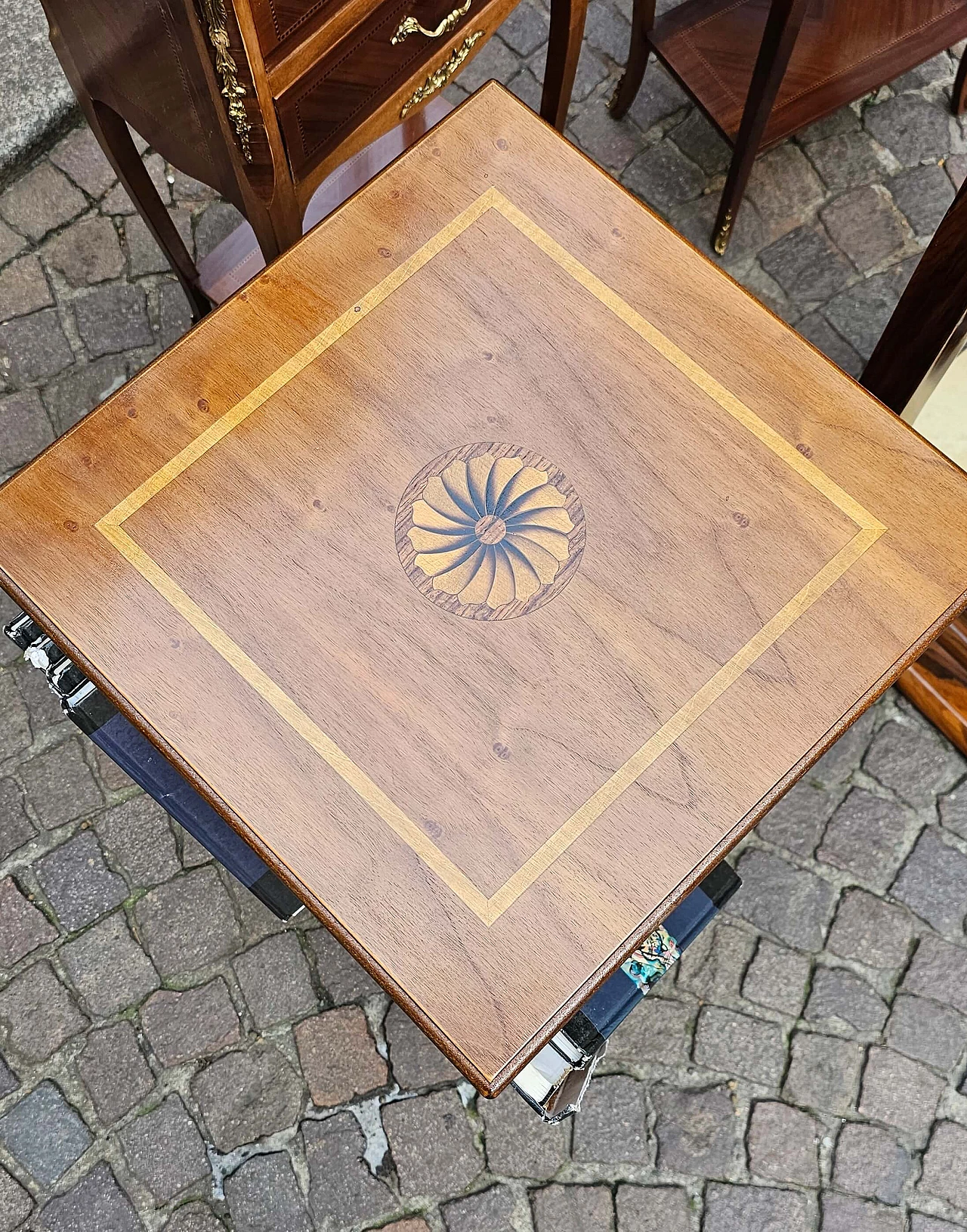 Walnut swivel bookcase, 1960s 1