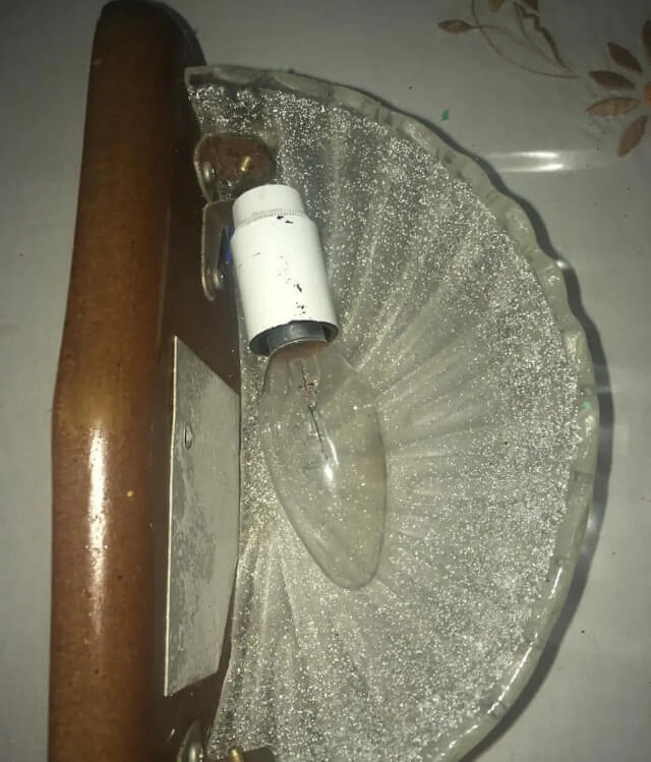 Applique in legno massello e vetro di Murano, anni '80 4