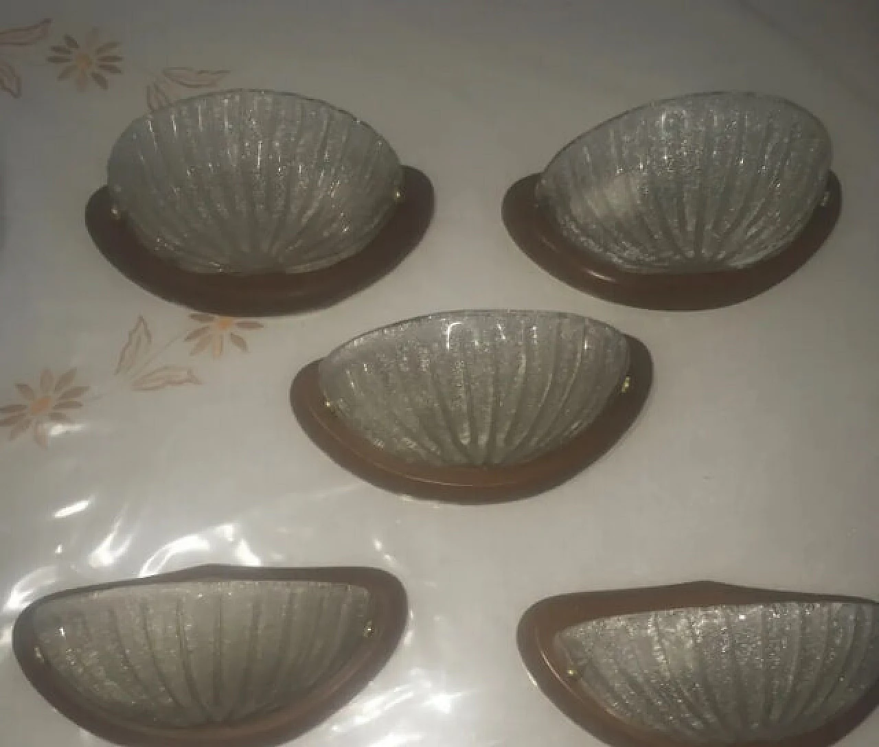 Applique in legno massello e vetro di Murano, anni '80 6