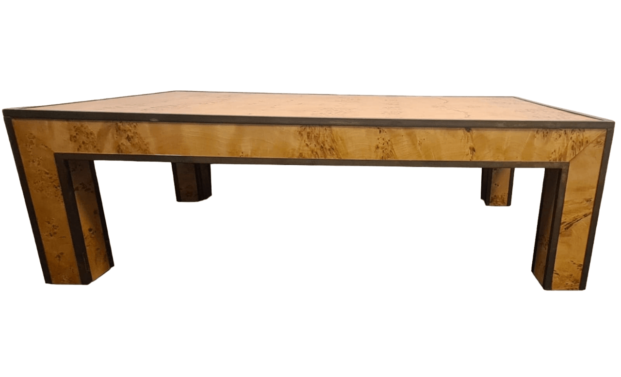 Set 2 Tavolini Da Caffè Vicco 'Ramio' - Rovere Rustico E Nero, 80x80 Cm E 70x70 Cm, Materiale MDF E Acciaio