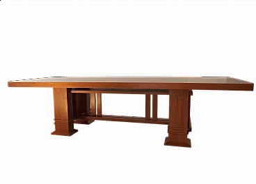 Allen table in cherry by Frank Lloyd Wright for Cassina, 1980s