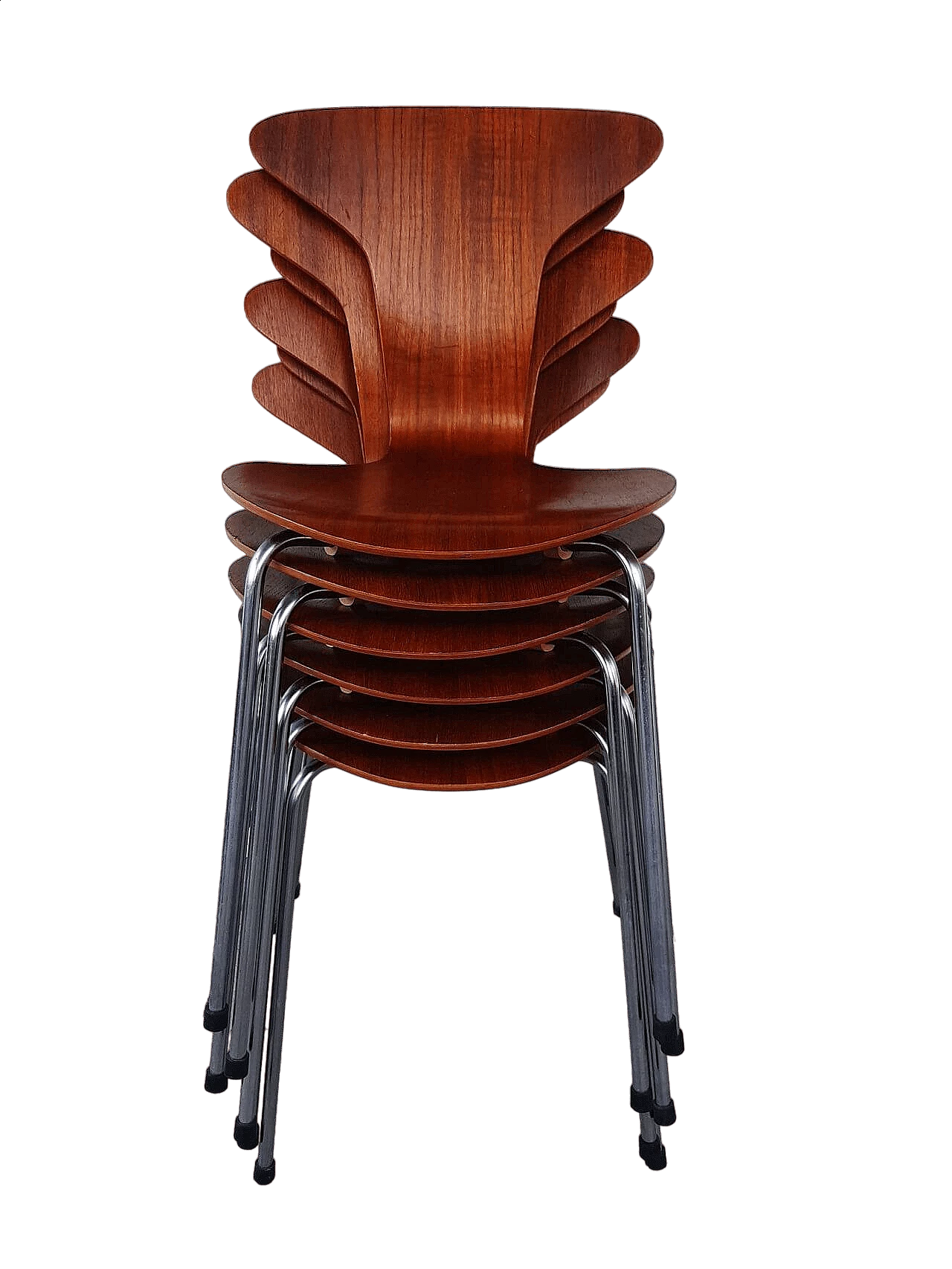 6 Chairs 3105 by Arne Jacobsen for Fritz Hansen, 1967 27