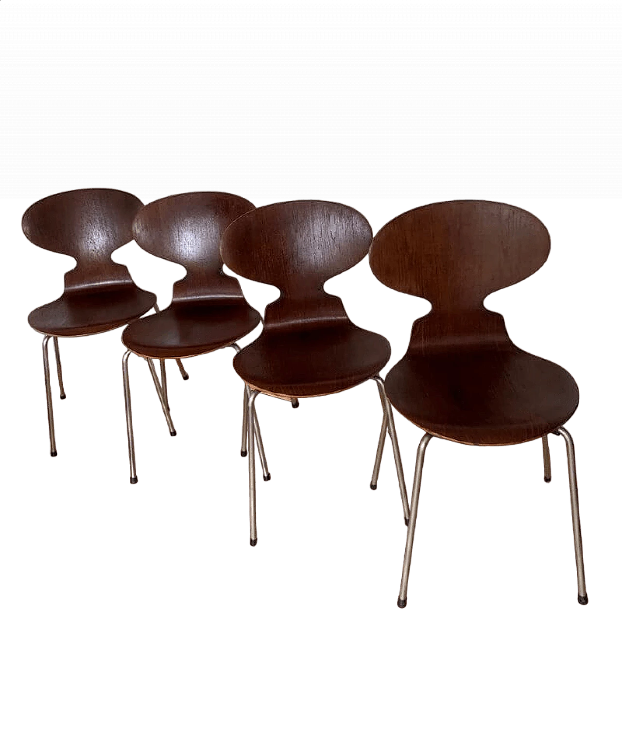 4 ANT 3101 chairs by Arne Jacobsen for Fritz Hansen, 1971 15
