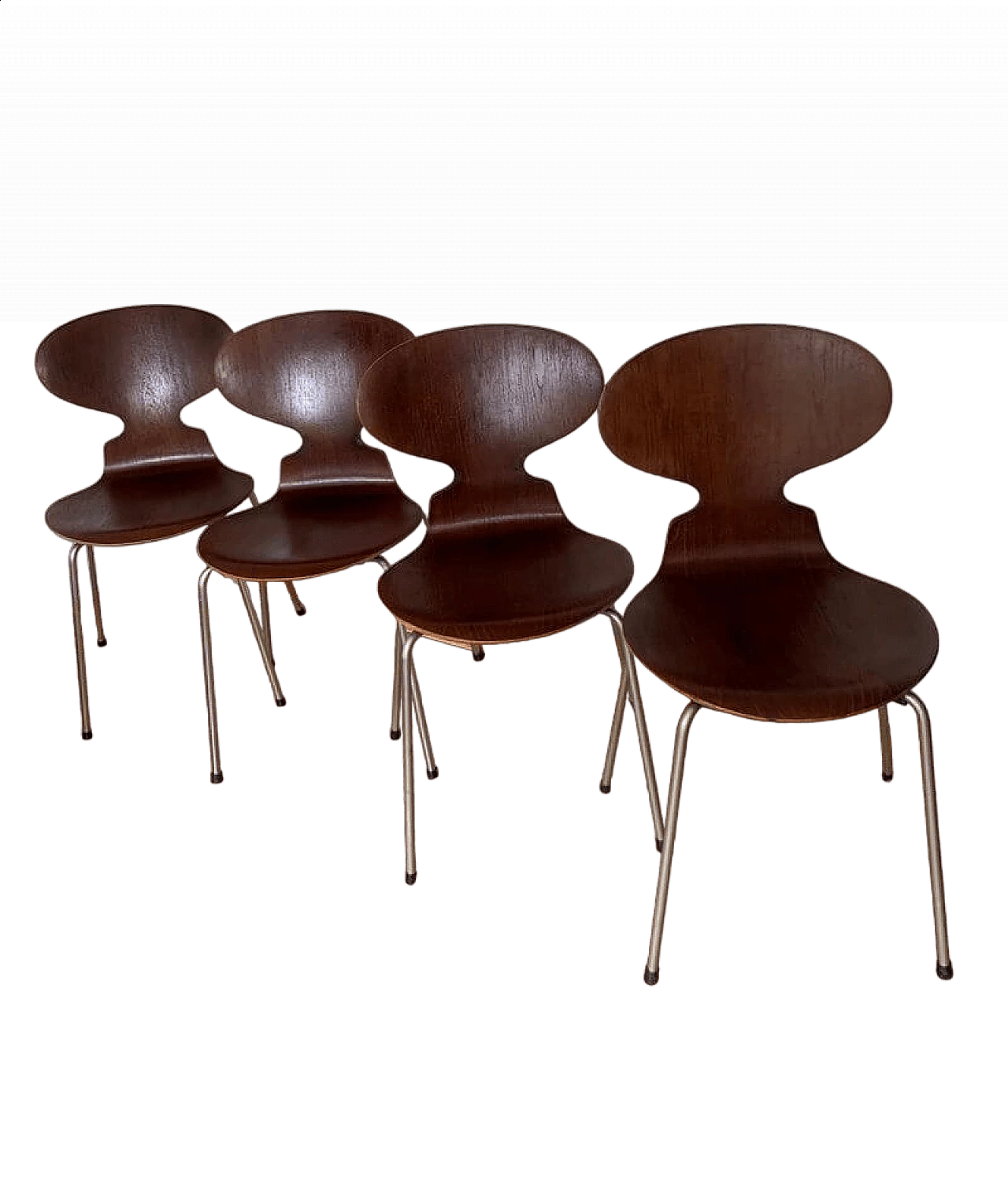 4 Sedie ANT 3101 di Arne Jacobsen per Fritz Hansen, 1971 15