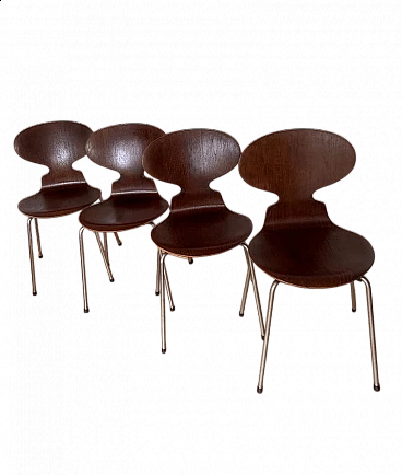 4 Sedie ANT 3101 di Arne Jacobsen per Fritz Hansen, 1971