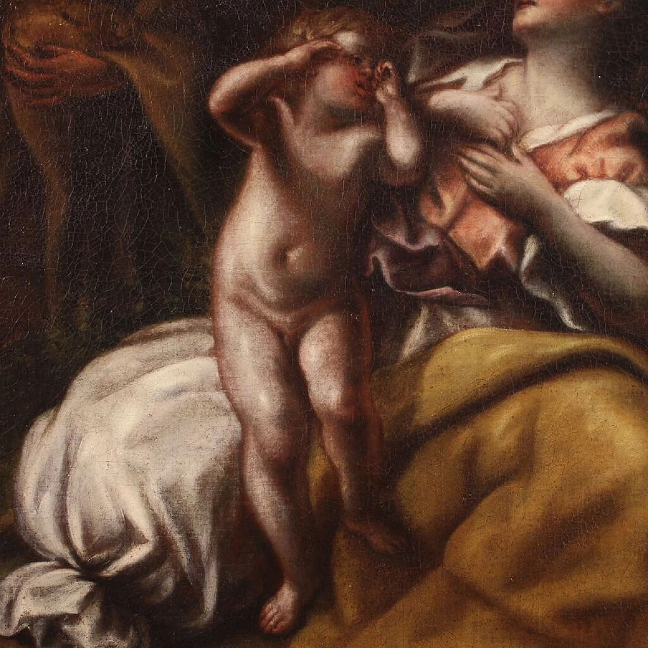 Abraham drives out Hagar and Ishmael, oil on canvas, 17th century 4