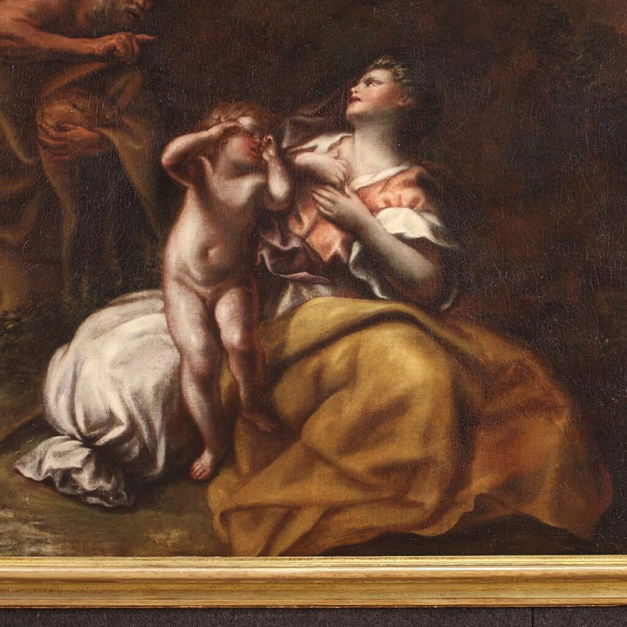 Abraham drives out Hagar and Ishmael, oil on canvas, 17th century 7