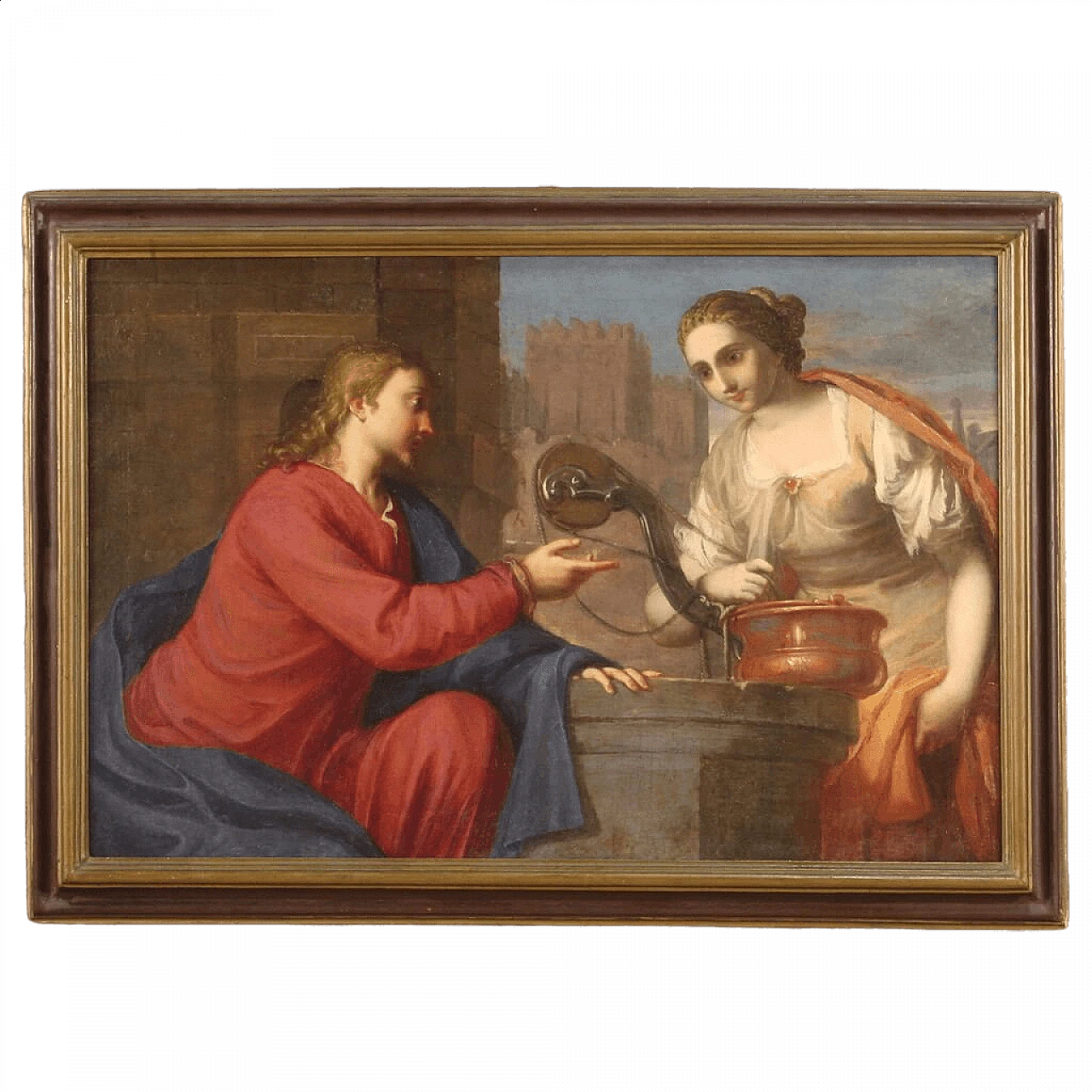 Gesù e la Samaritana al pozzo, olio su tela, seconda metà '600 16