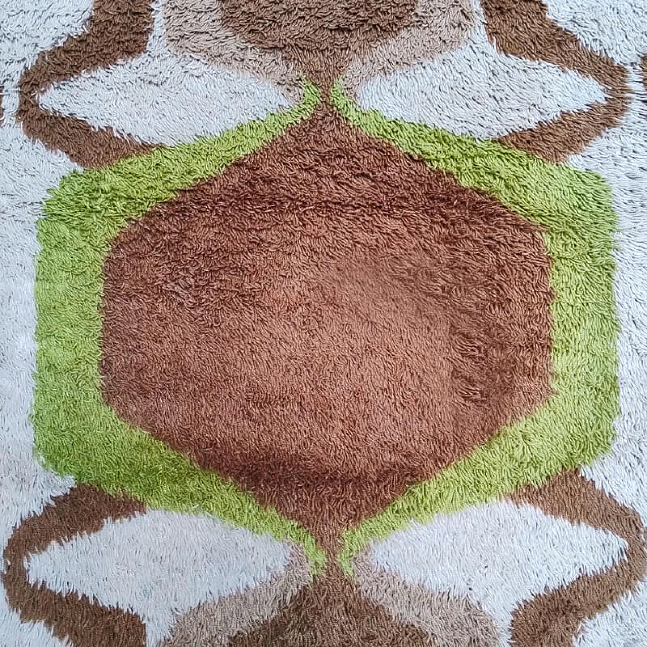 Space Age wool rug, 1970s 6