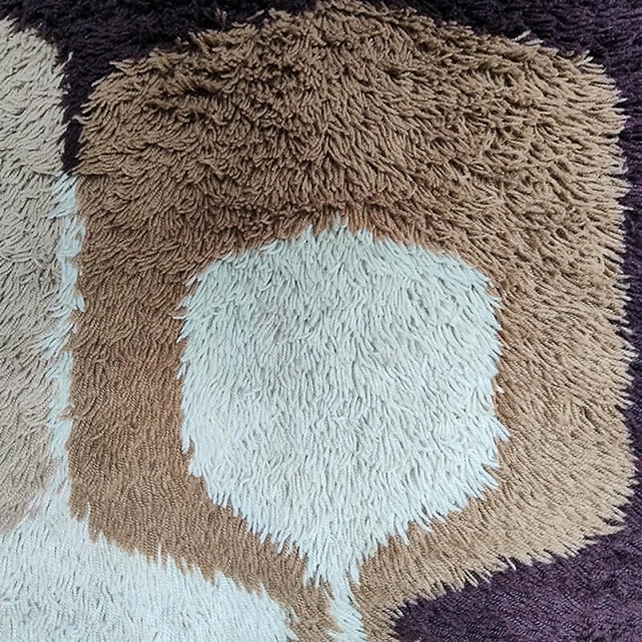 Space Age wool rug, 1970s 8