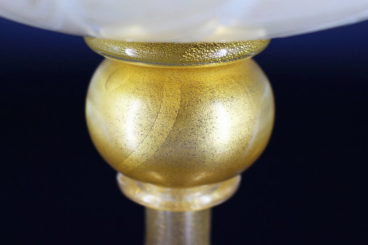 Vaso Fenicia in foglia oro e vetro di Murano di Mario Gambaro 5