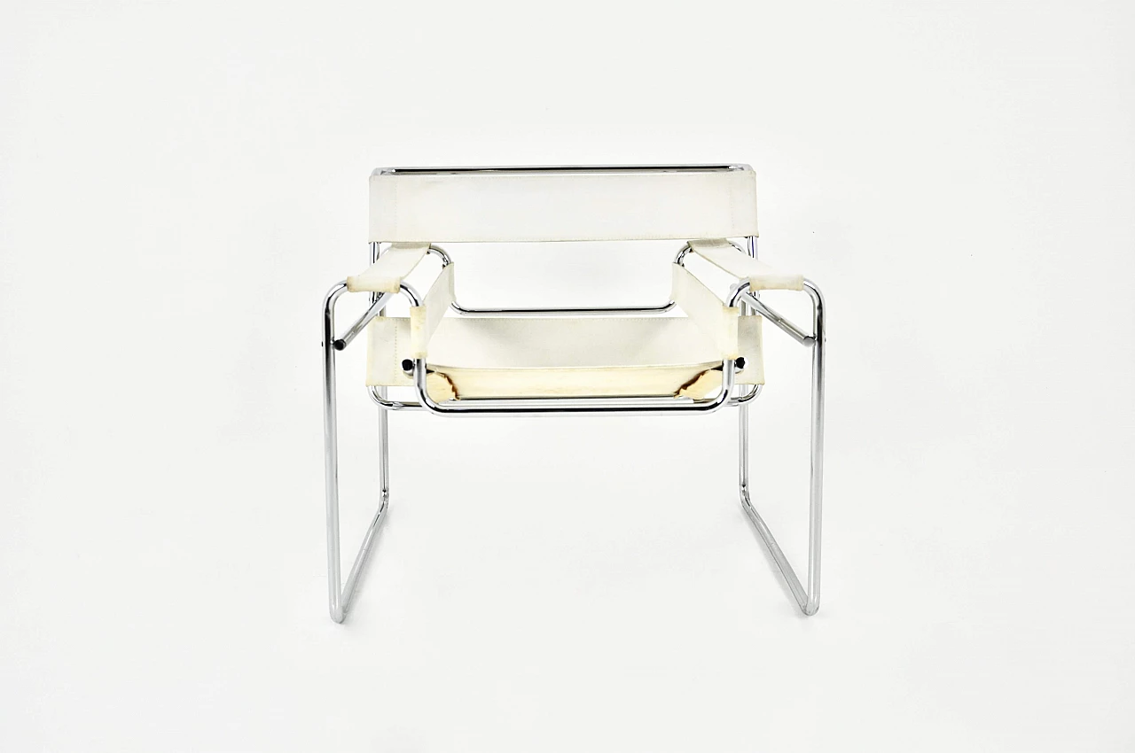 Metal and fabric Wassily armchair by Marcel Breuer for Gavina, 1970s 3
