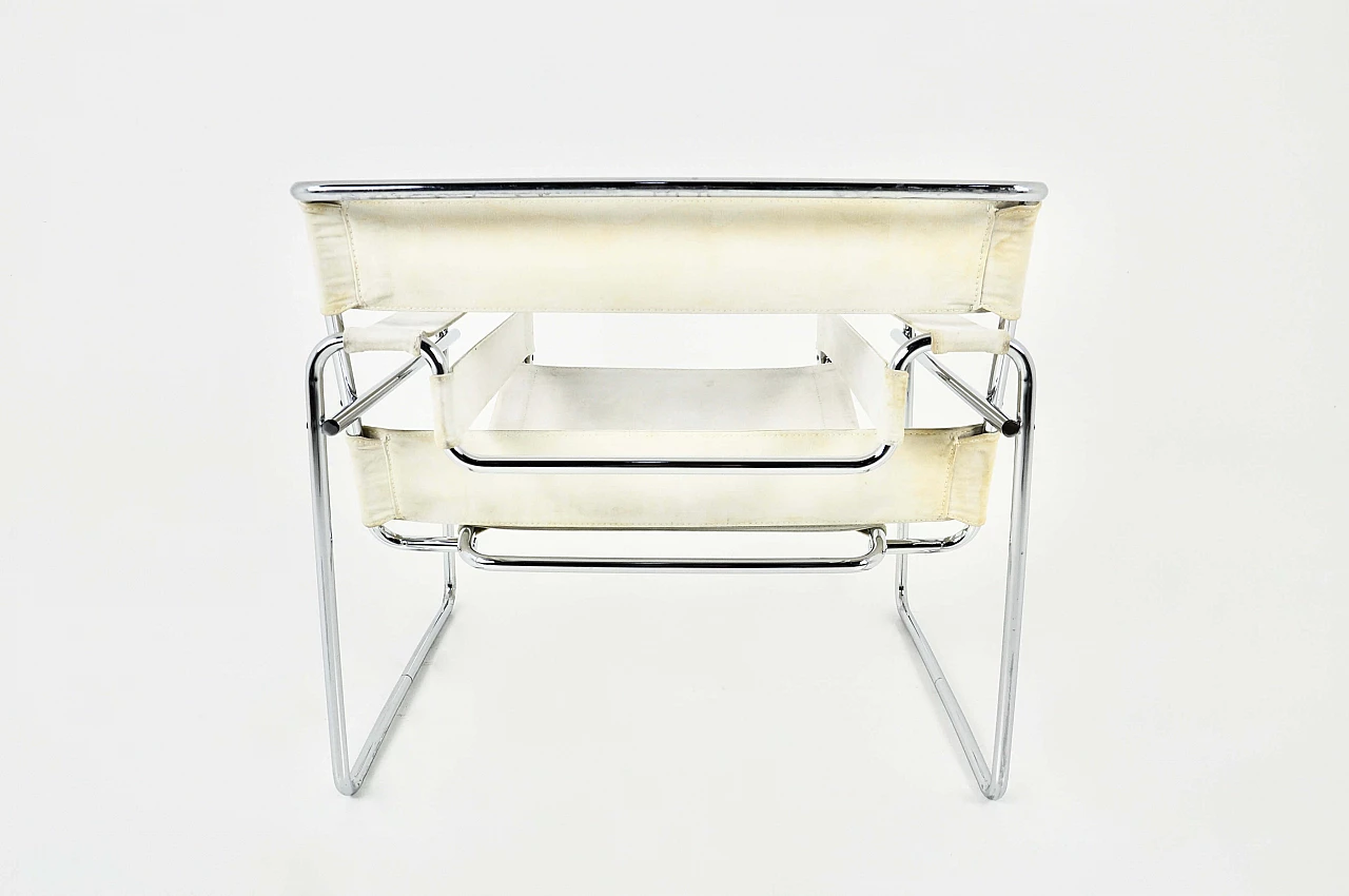 Metal and fabric Wassily armchair by Marcel Breuer for Gavina, 1970s 6