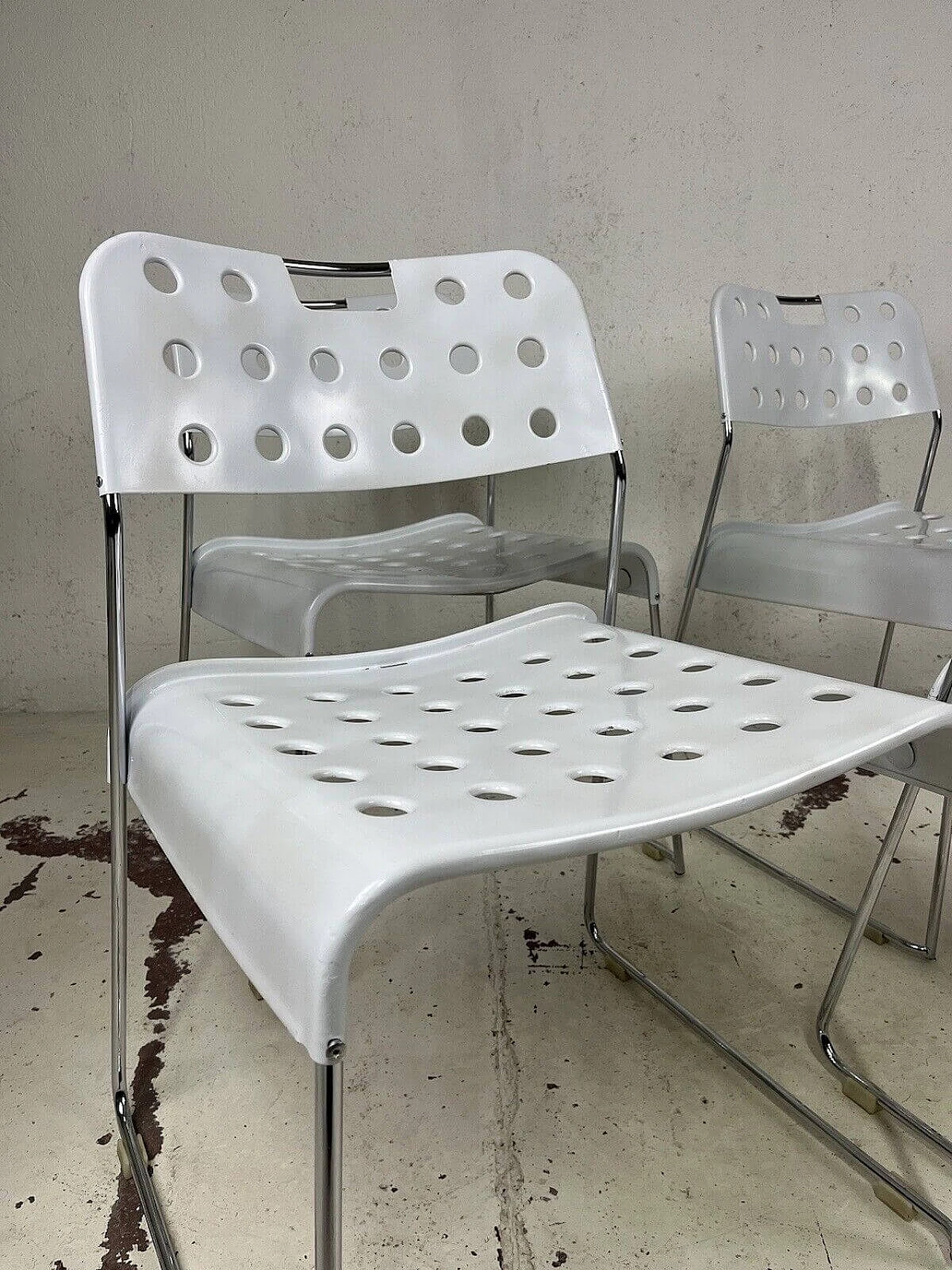 4 Omstak chairs by Rodney Kinsman for Bieffeplast, 1970s 4