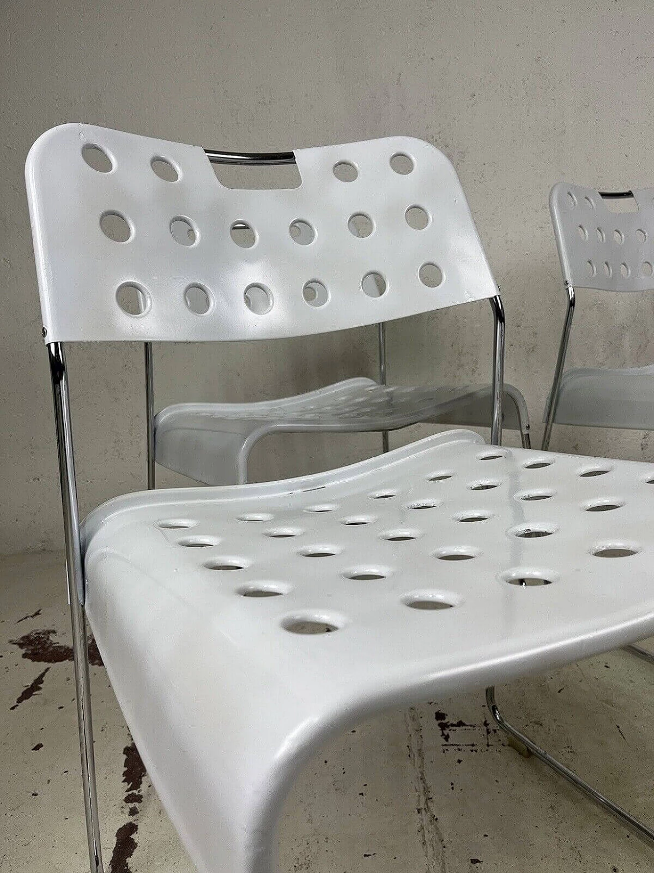 4 Omstak chairs by Rodney Kinsman for Bieffeplast, 1970s 7