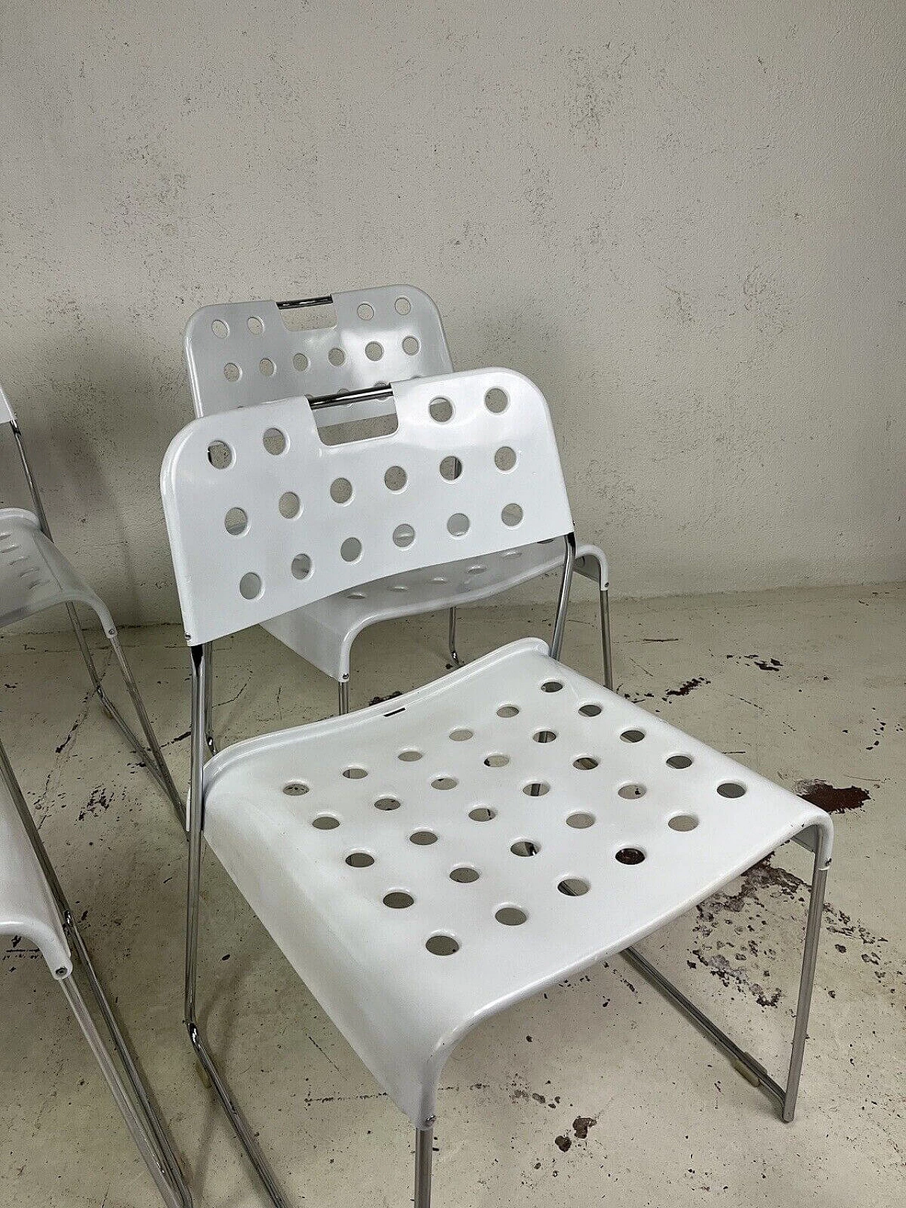 4 Omstak chairs by Rodney Kinsman for Bieffeplast, 1970s 8