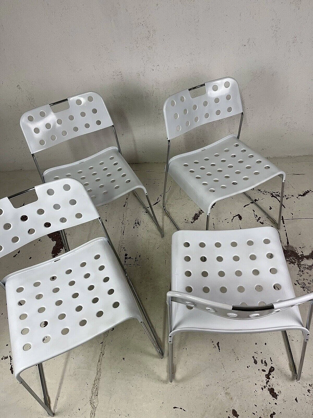 4 Omstak chairs by Rodney Kinsman for Bieffeplast, 1970s 20