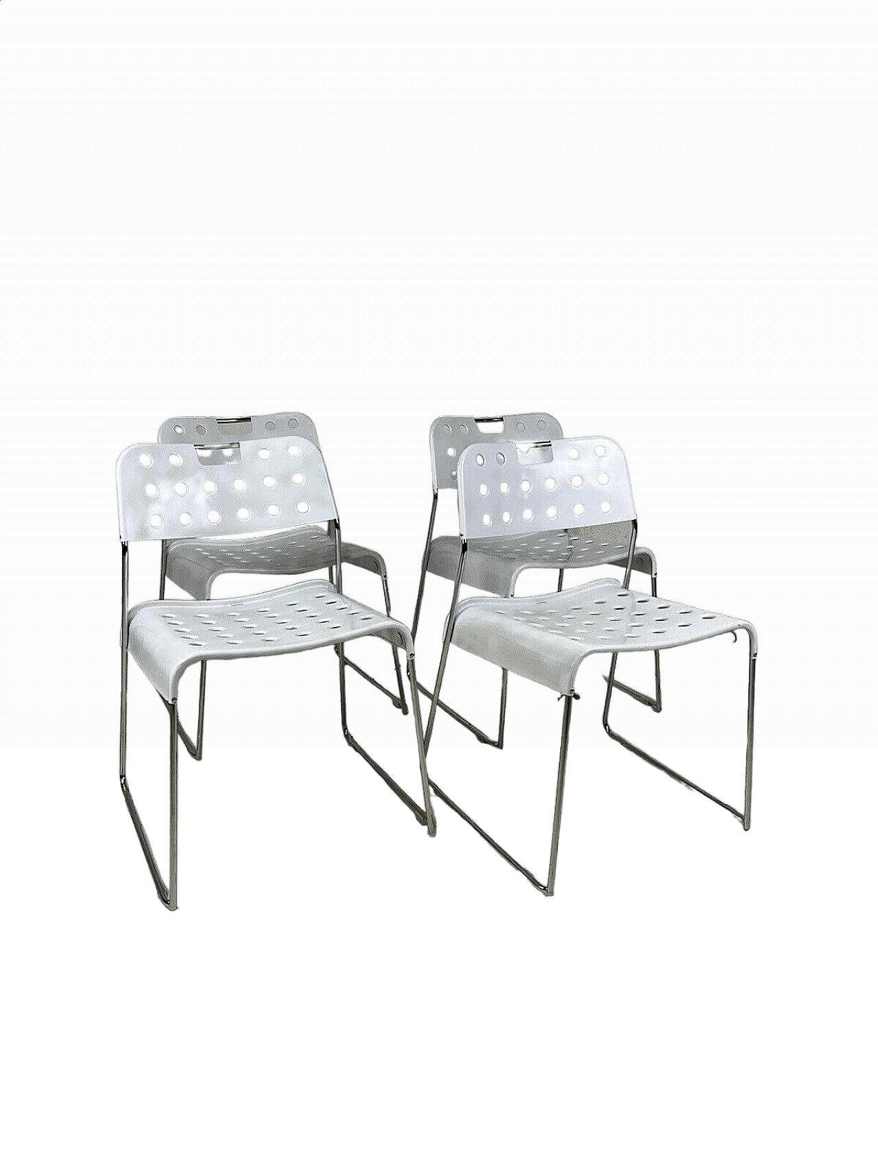 4 Omstak chairs by Rodney Kinsman for Bieffeplast, 1970s 25