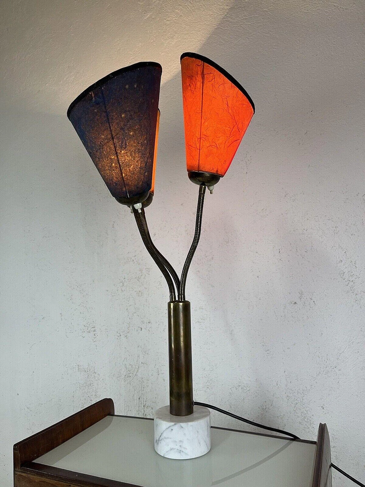 Lampe En Parchemin - Style Années 1930 - Vintage - Occasion Excellent état