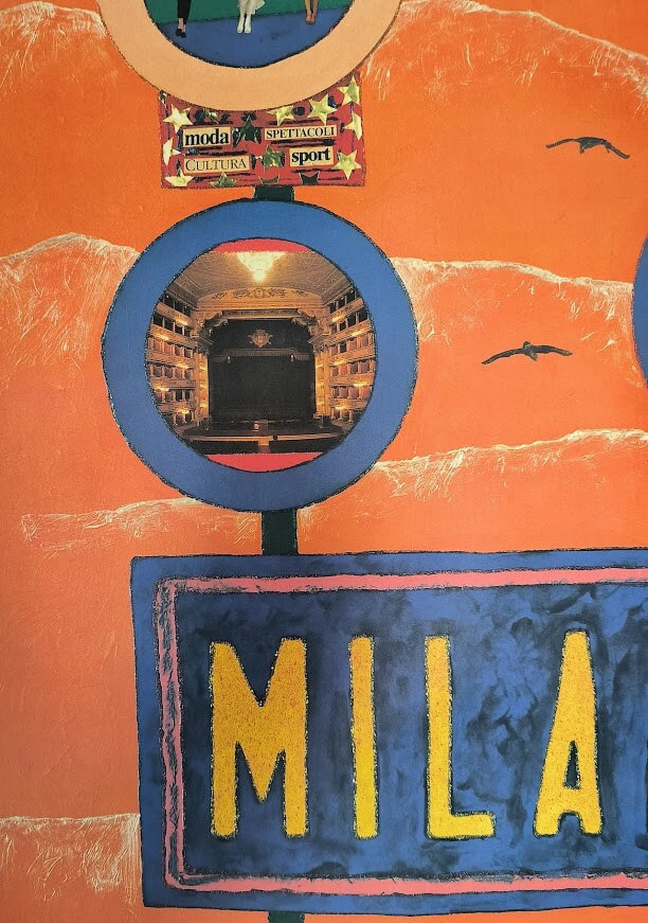 Stefano Pizzi, manifesto di promozione turistica di Milano, anni '80 9